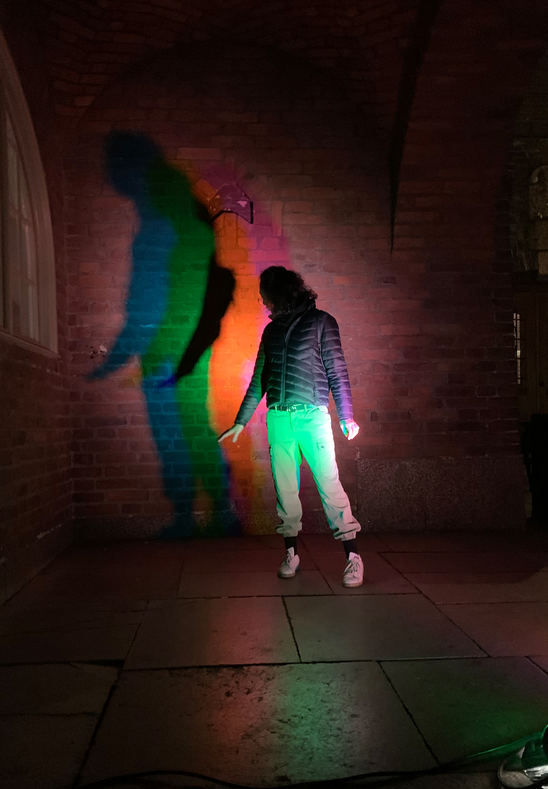 Example of interaction with the CMYK light area.