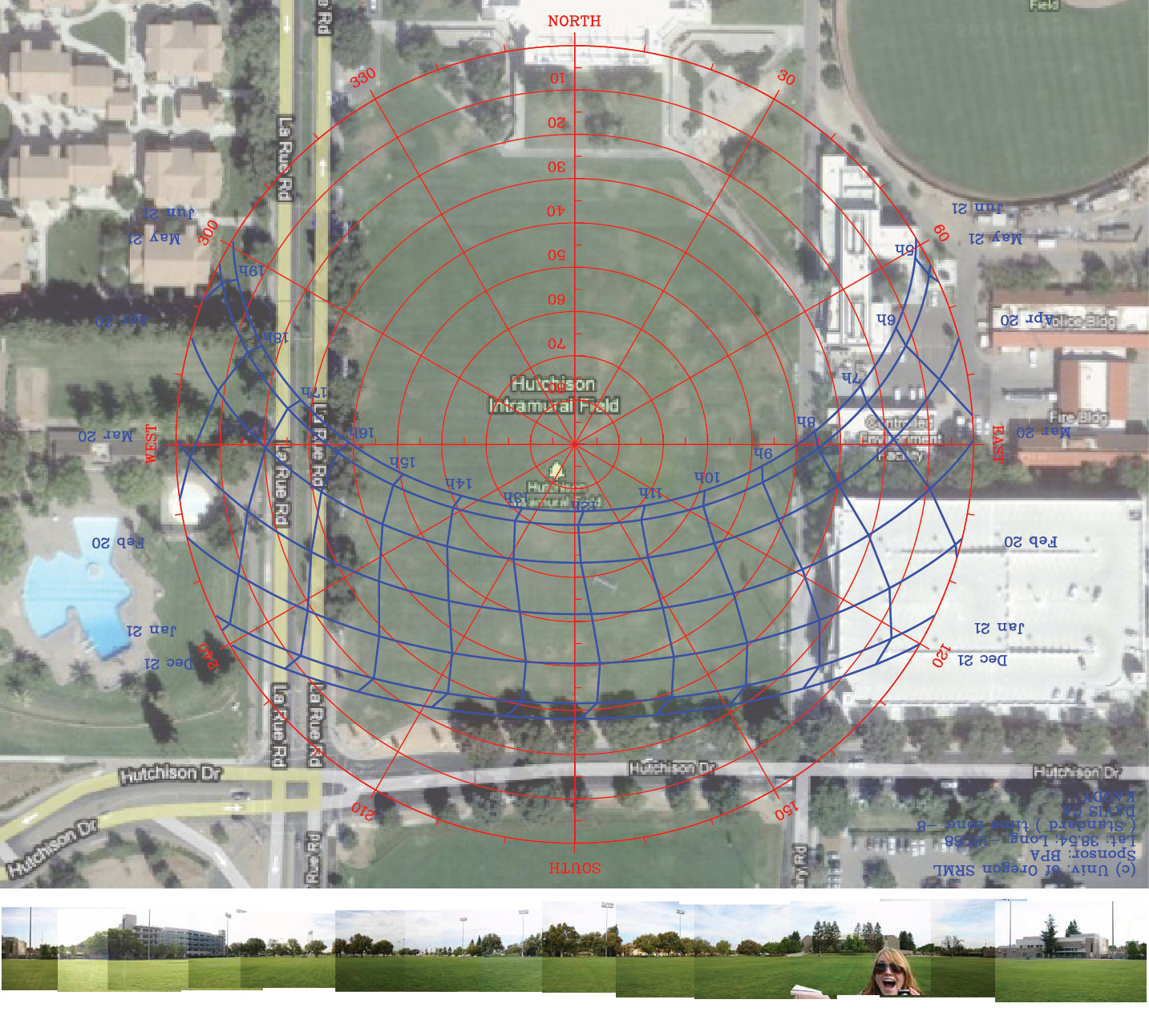 Initial testing site with 360 skyline reference.