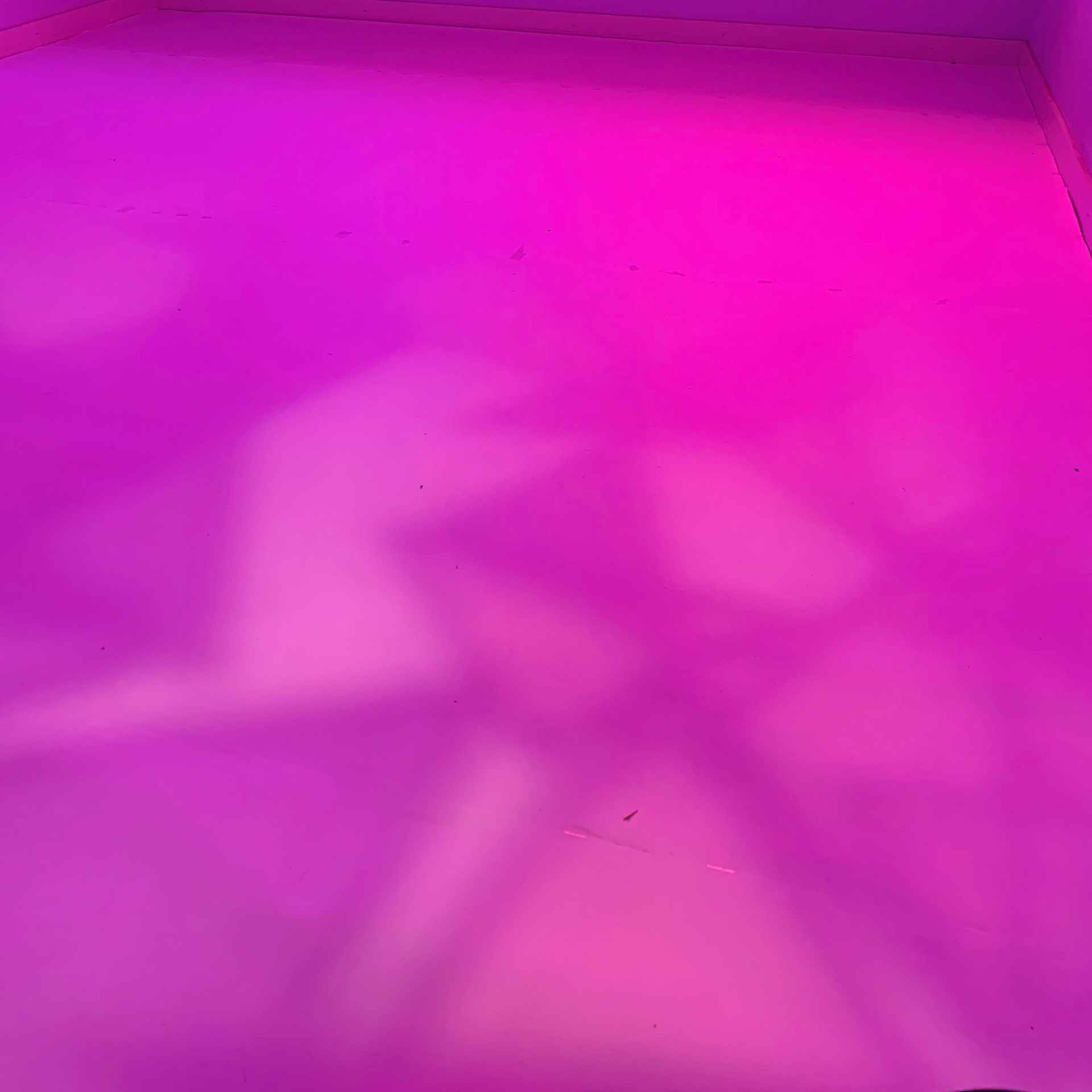 Light effect created by the blending of both mosaic designs.
