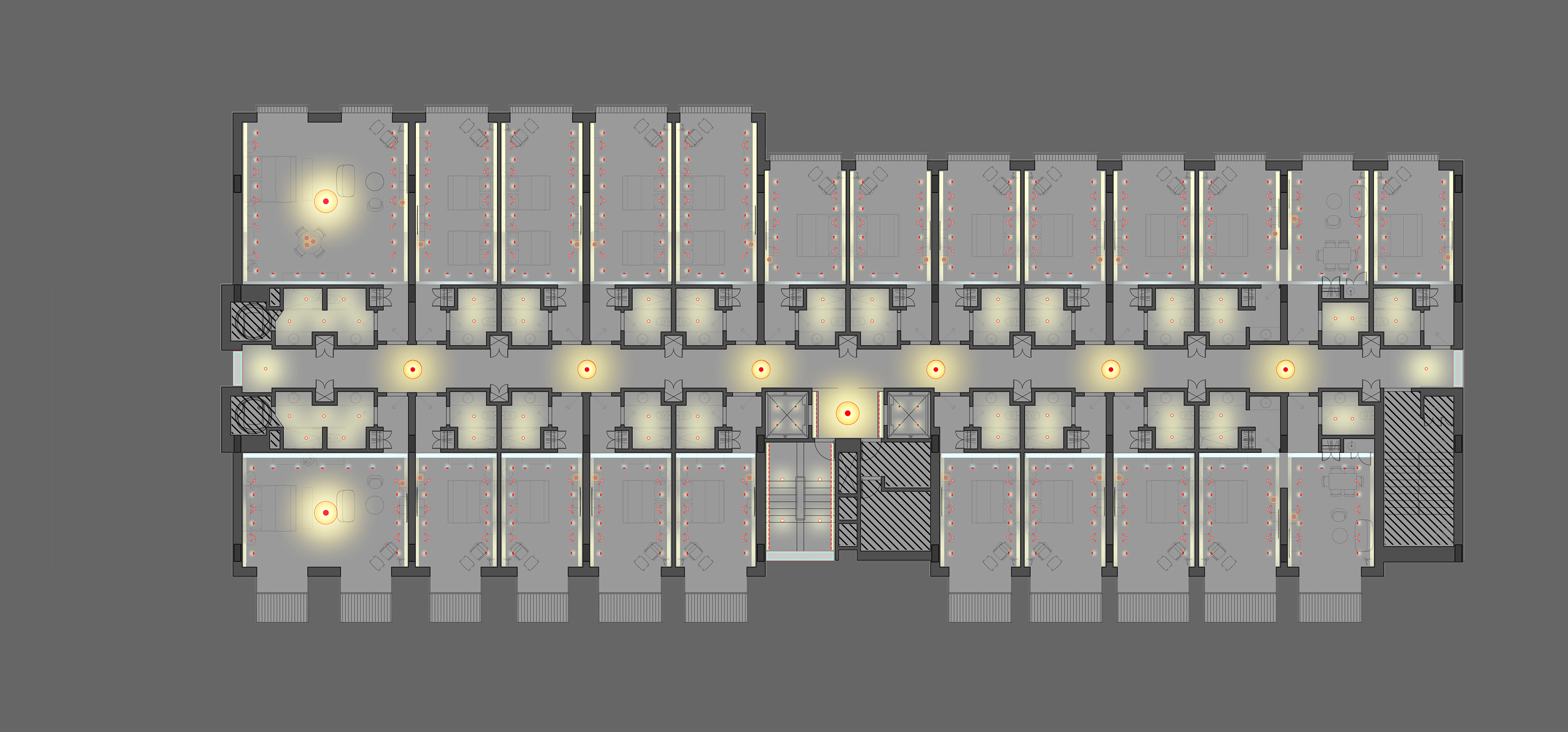 Reflected Ceiling Plan: Fourth Floor
