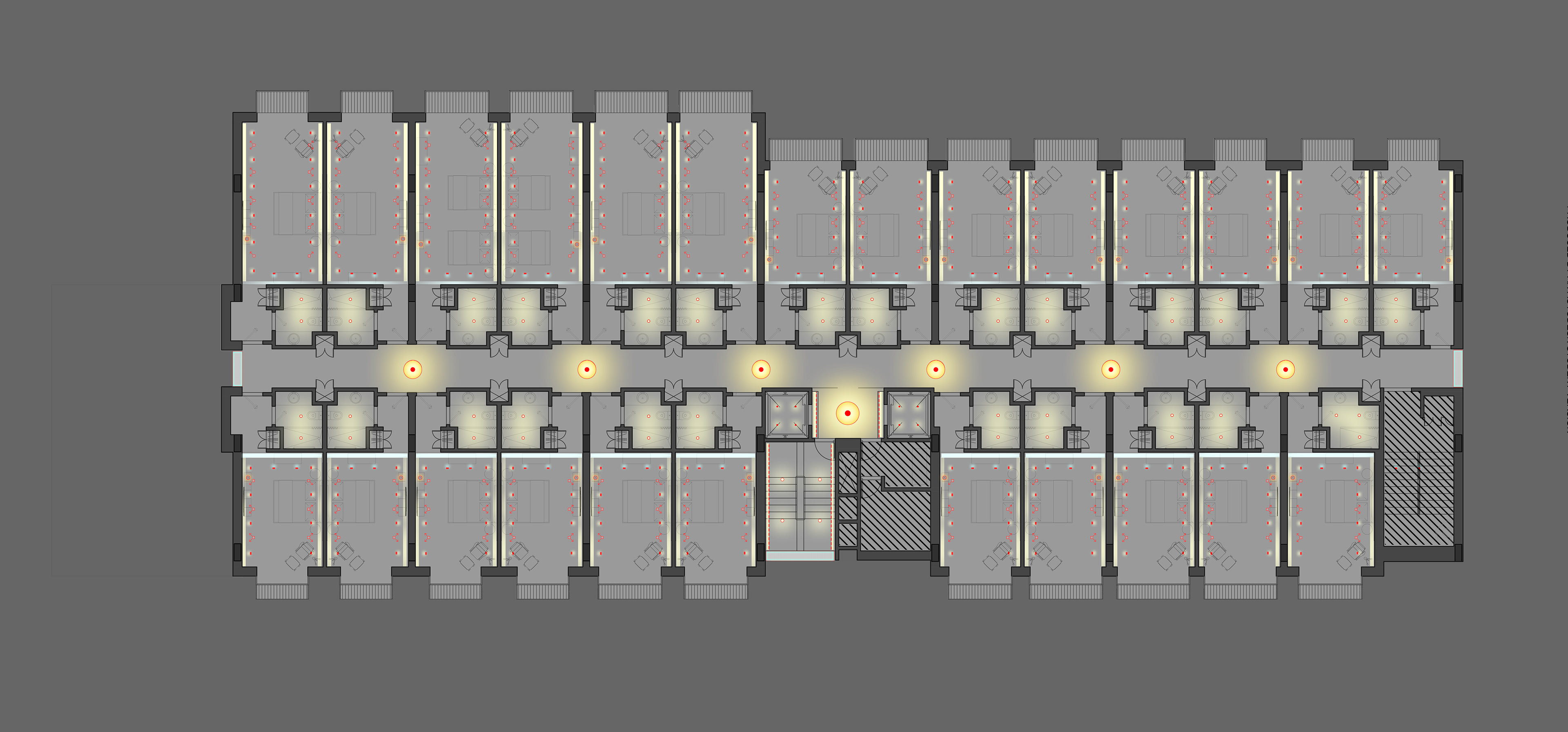 Reflected Ceiling Plan: Second/Third Floor