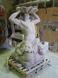 John Bell's Triton in storage at the Radcliffe Infirmary, now part of the University of Oxford.