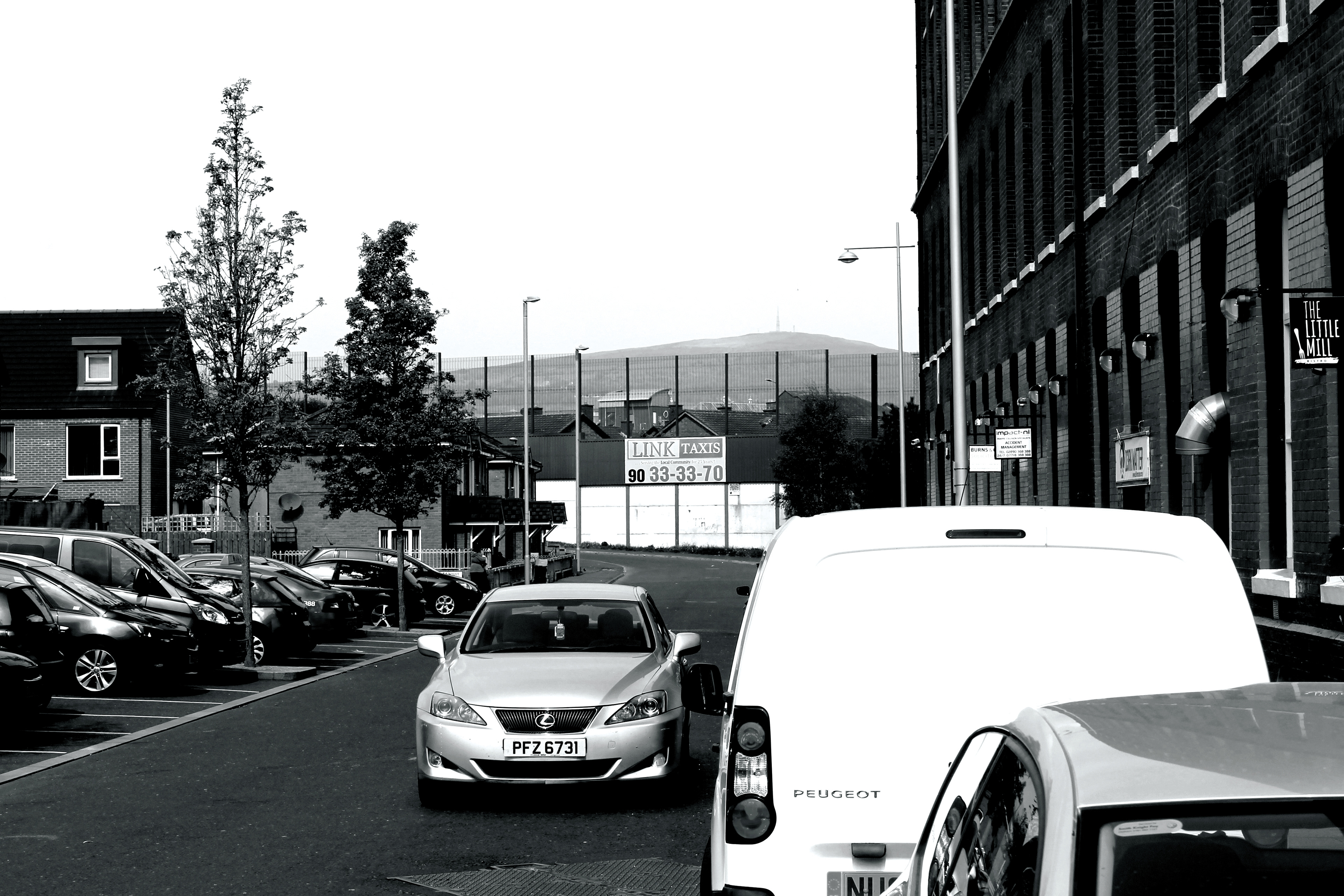 Peace walls, Conway Place, Belfast