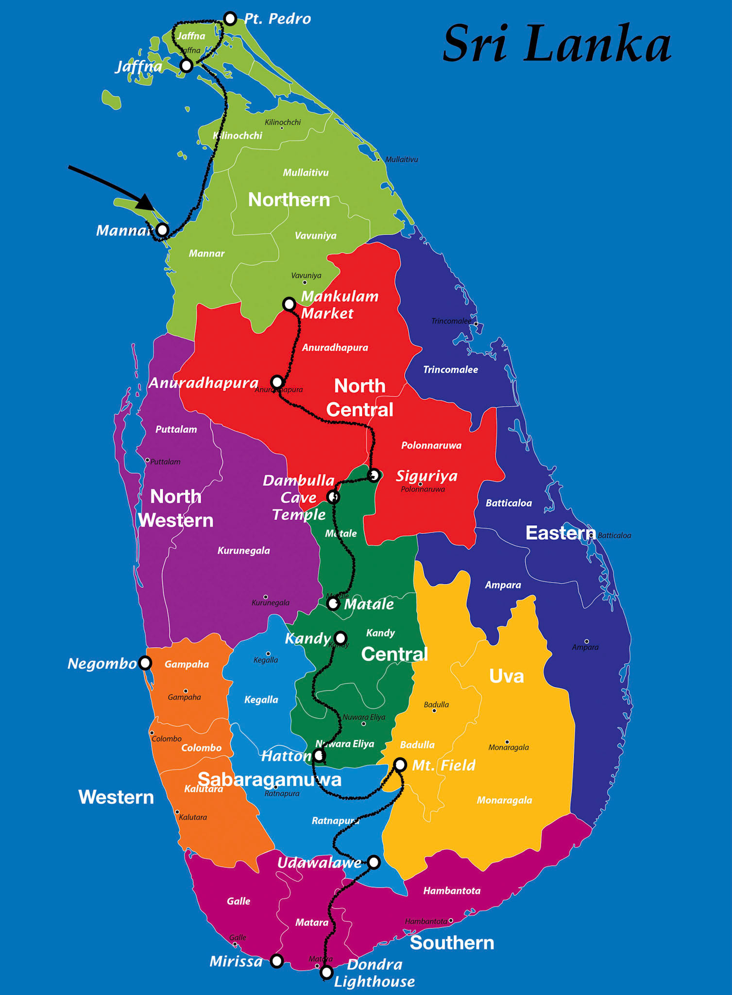 Sri Lanka Bicycle Adventure, January 2020
