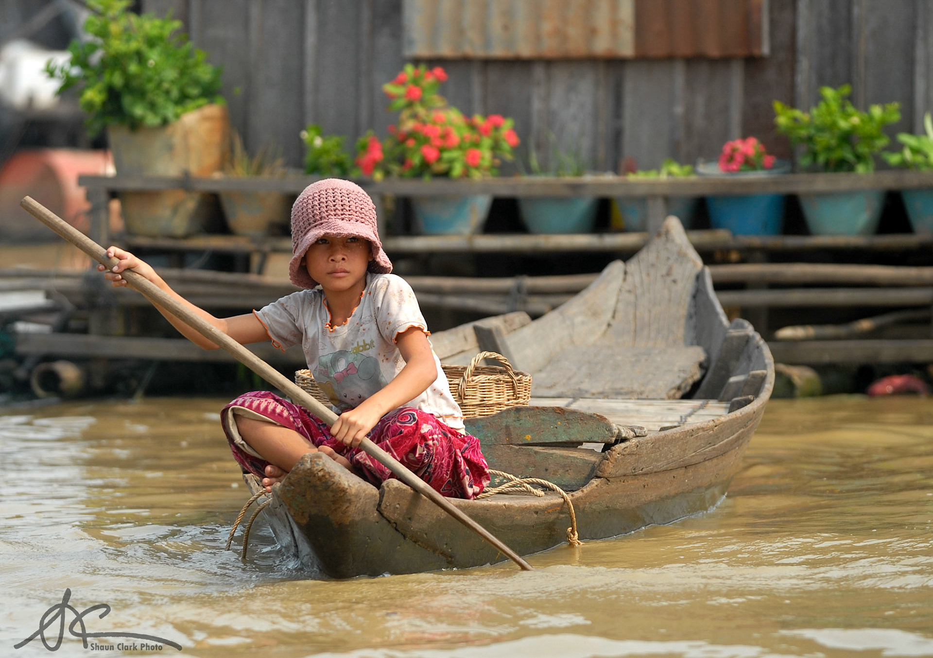 Cambodian Girl - Tonle Sap Lake, Cambodia - March 2007