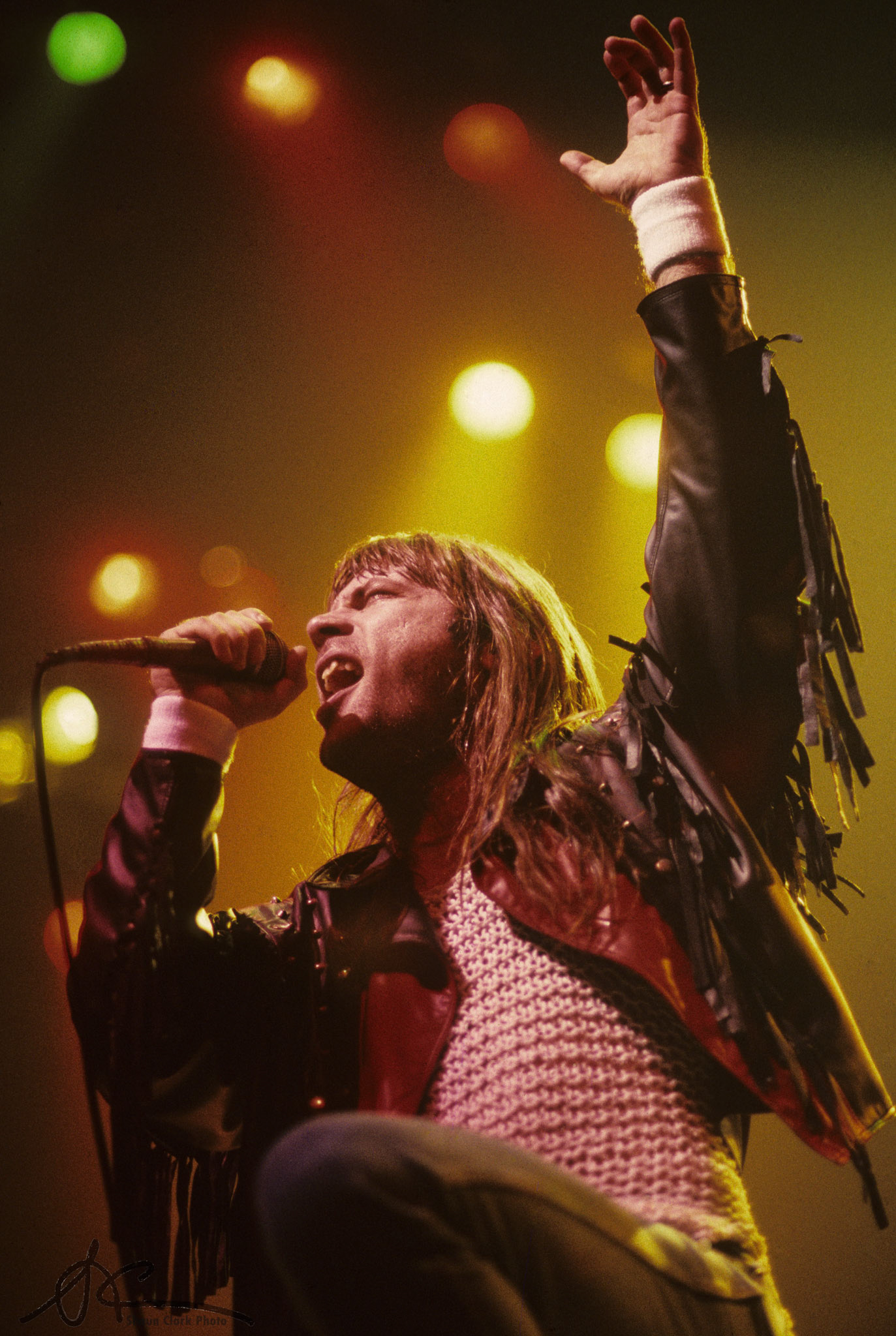 Amsterdam, Netherlands - November 1990: Bruce Dickenson of Iron Maiden (Photo: Shaun Clark).