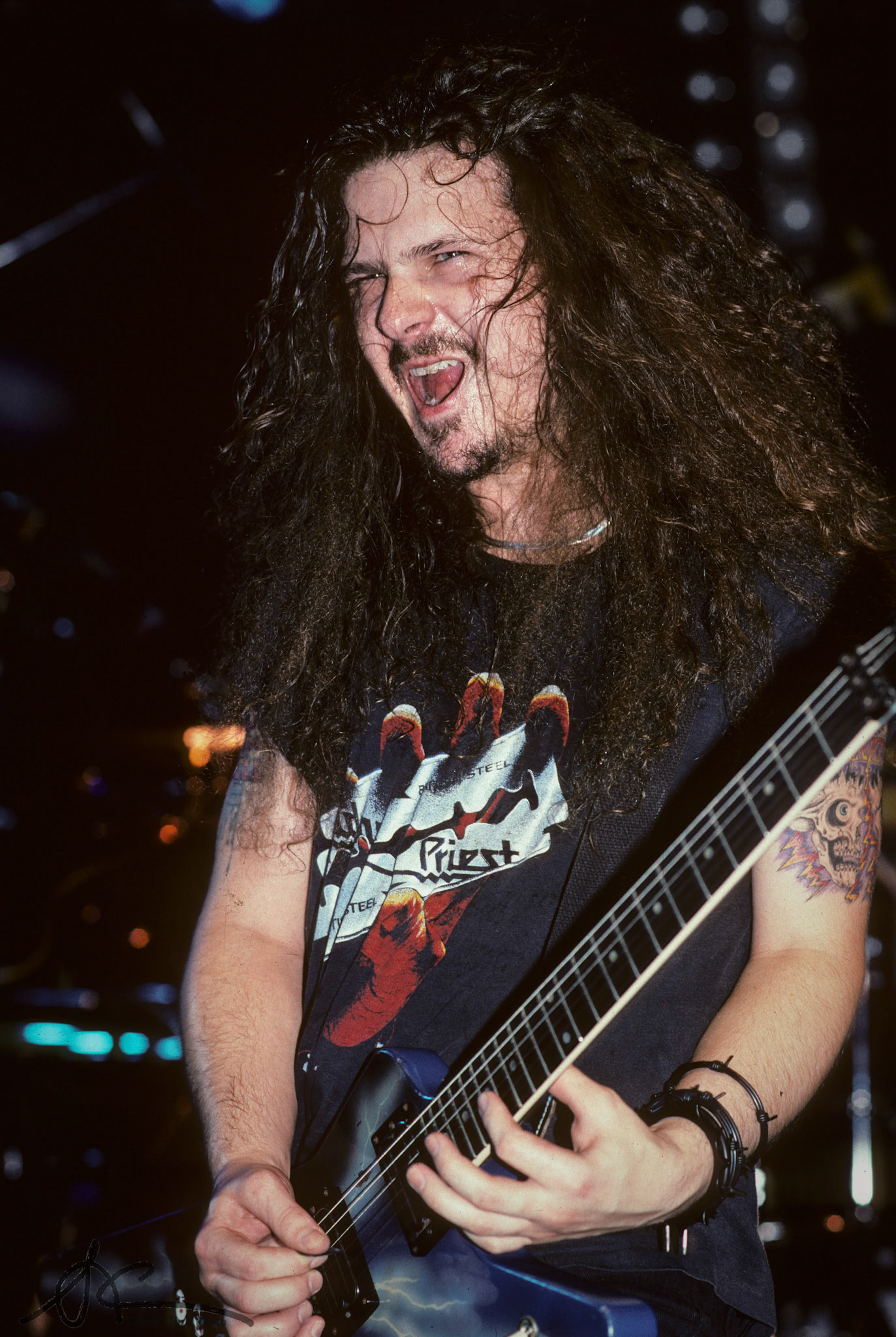 Los Angeles, CA - September 1990: Dimebag Darrell of Pantera (Photo: Shaun Clark).