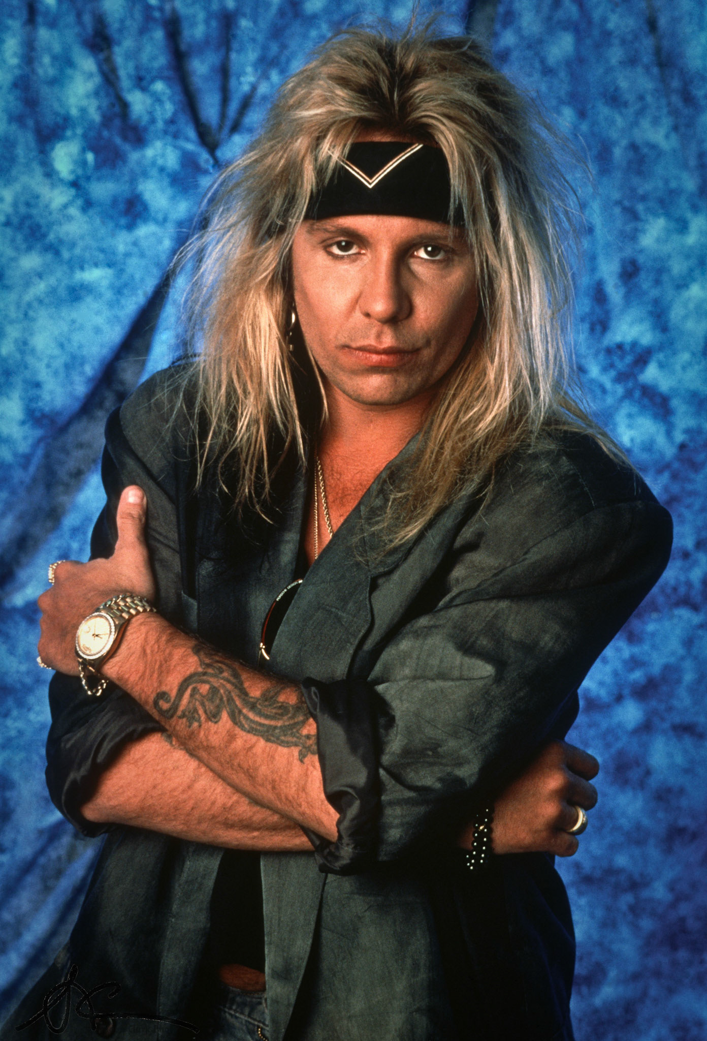 Dallas, Texas -- September 1989: Vince Neil of Motley Crue (Photo: Shaun Clark).