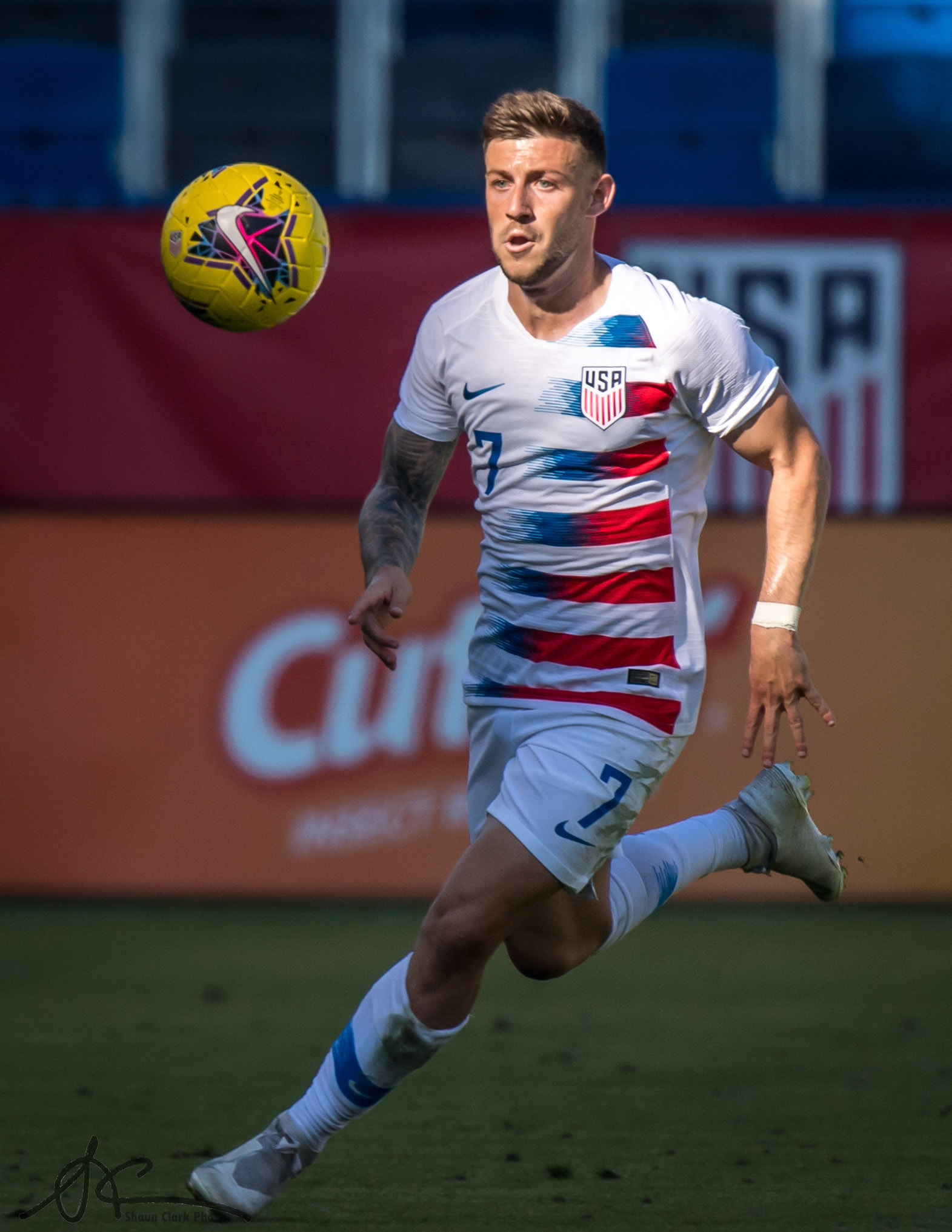 CARSON, CA - FEBRUARY 1:  Paul Arriola #7 of the United States during the international friendly match between the United States and Costa Rica at the Dignity Health Sports Park on February 1, 2020 in Carson, California. The United States won the match 1-0.    (Photo by Shaun Clark/Getty Images) *** Local Caption ***   Paul Arriola