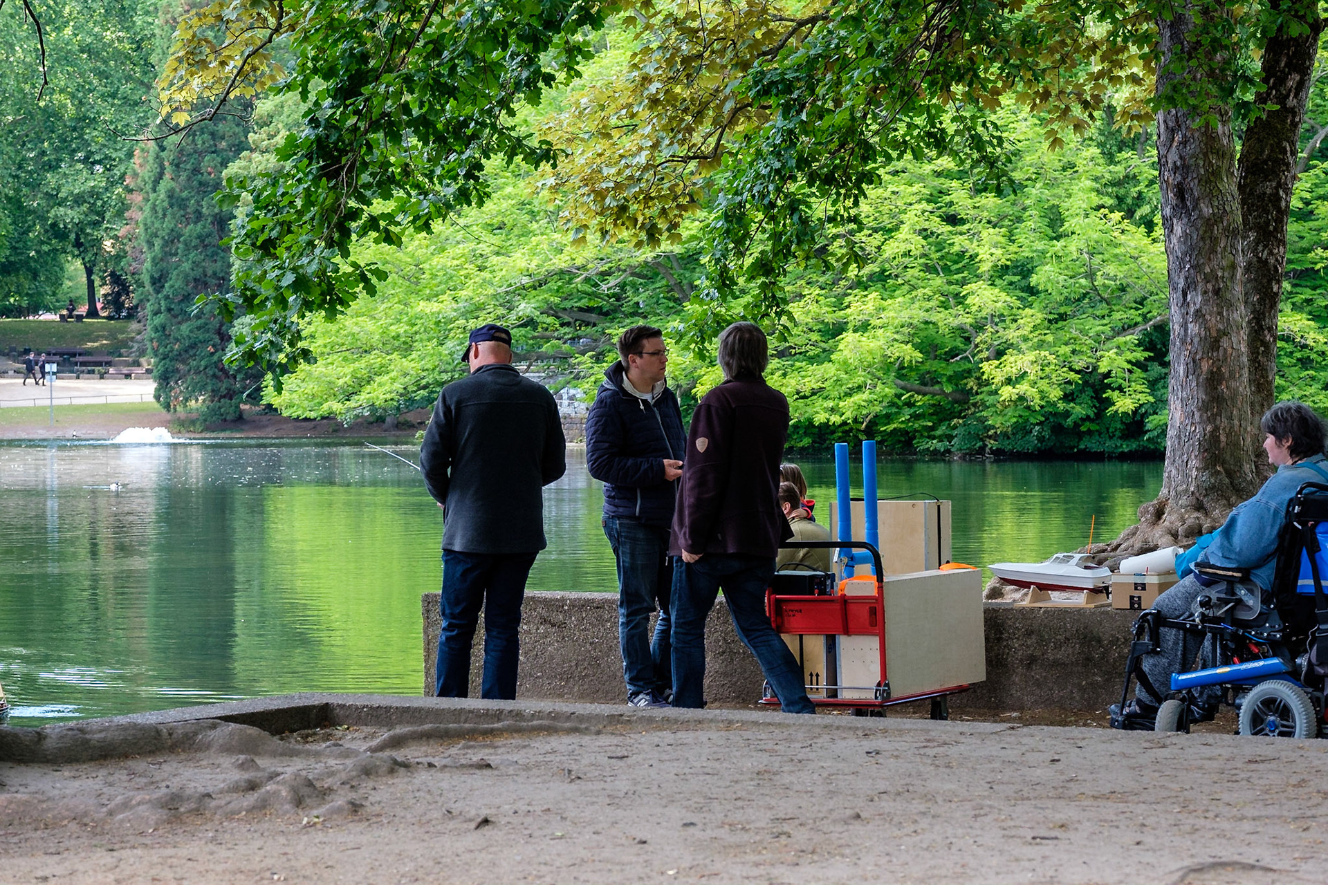 Shippern am Volksgartenweiher