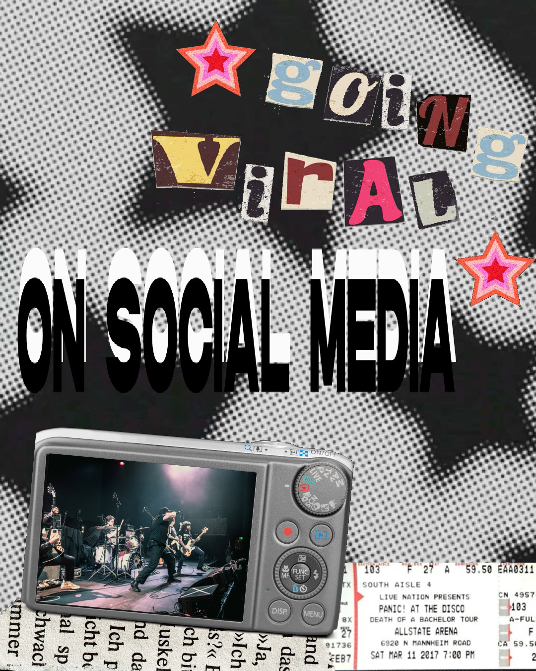 Social media post about going viral