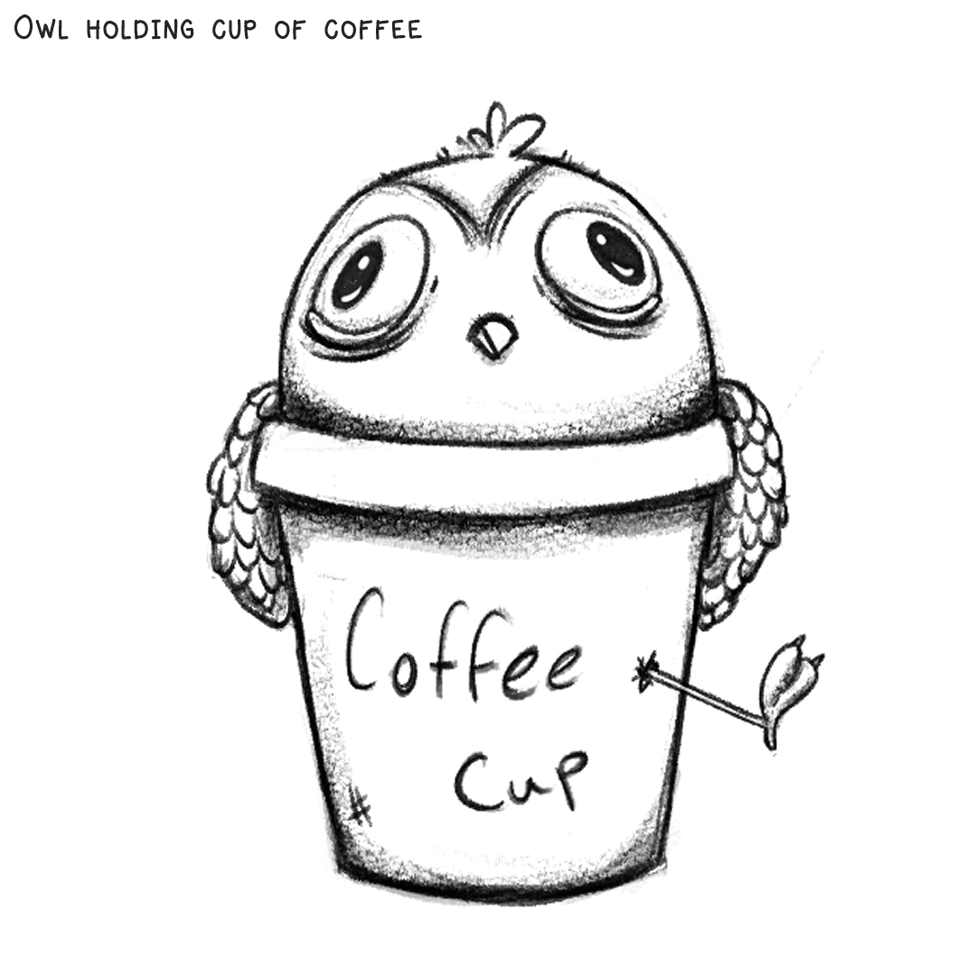 Owl in a Cup of Coffee