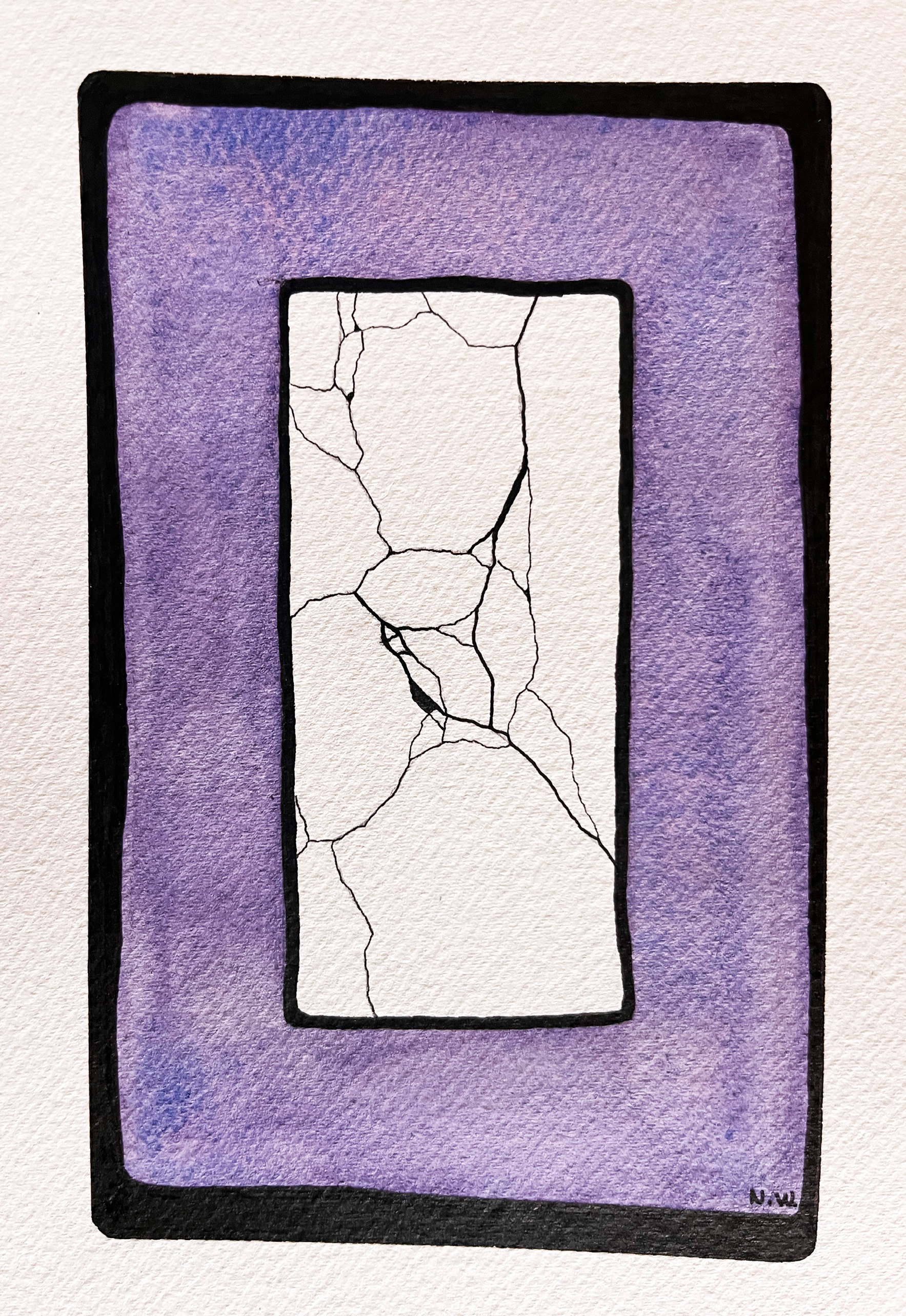 Watercolor and ink on paper - 18.5*12.5 cm - 2024