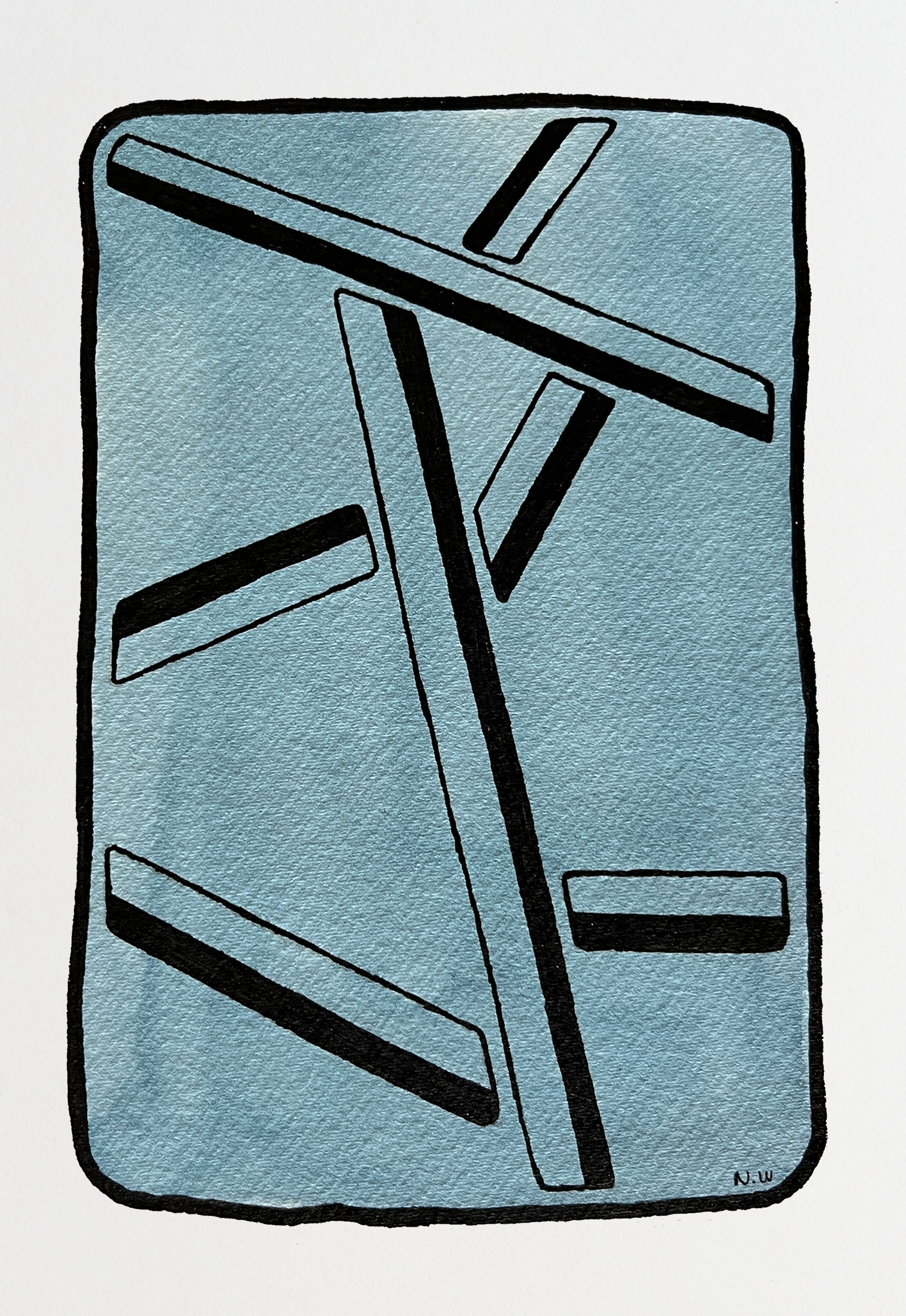Watercolor and ink on paper - 18.5*12.5 cm - 2024