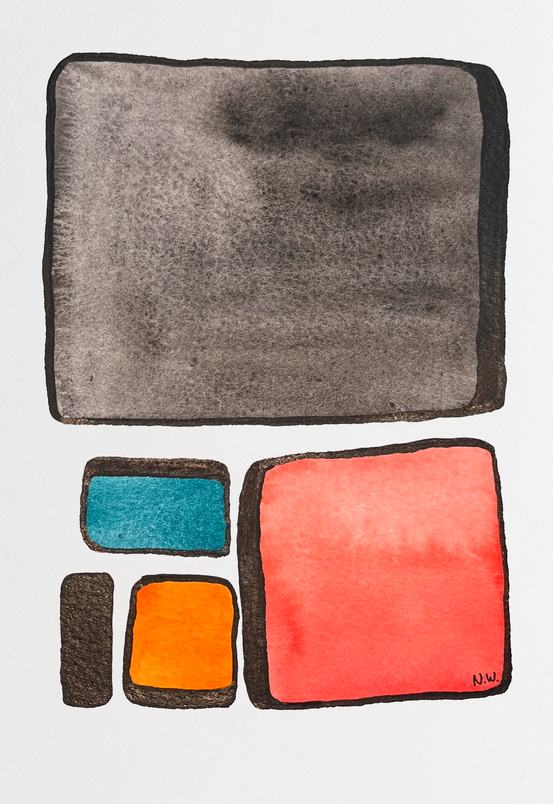 Watercolor and ink on paper - 18.5*12.5 cm - 2024