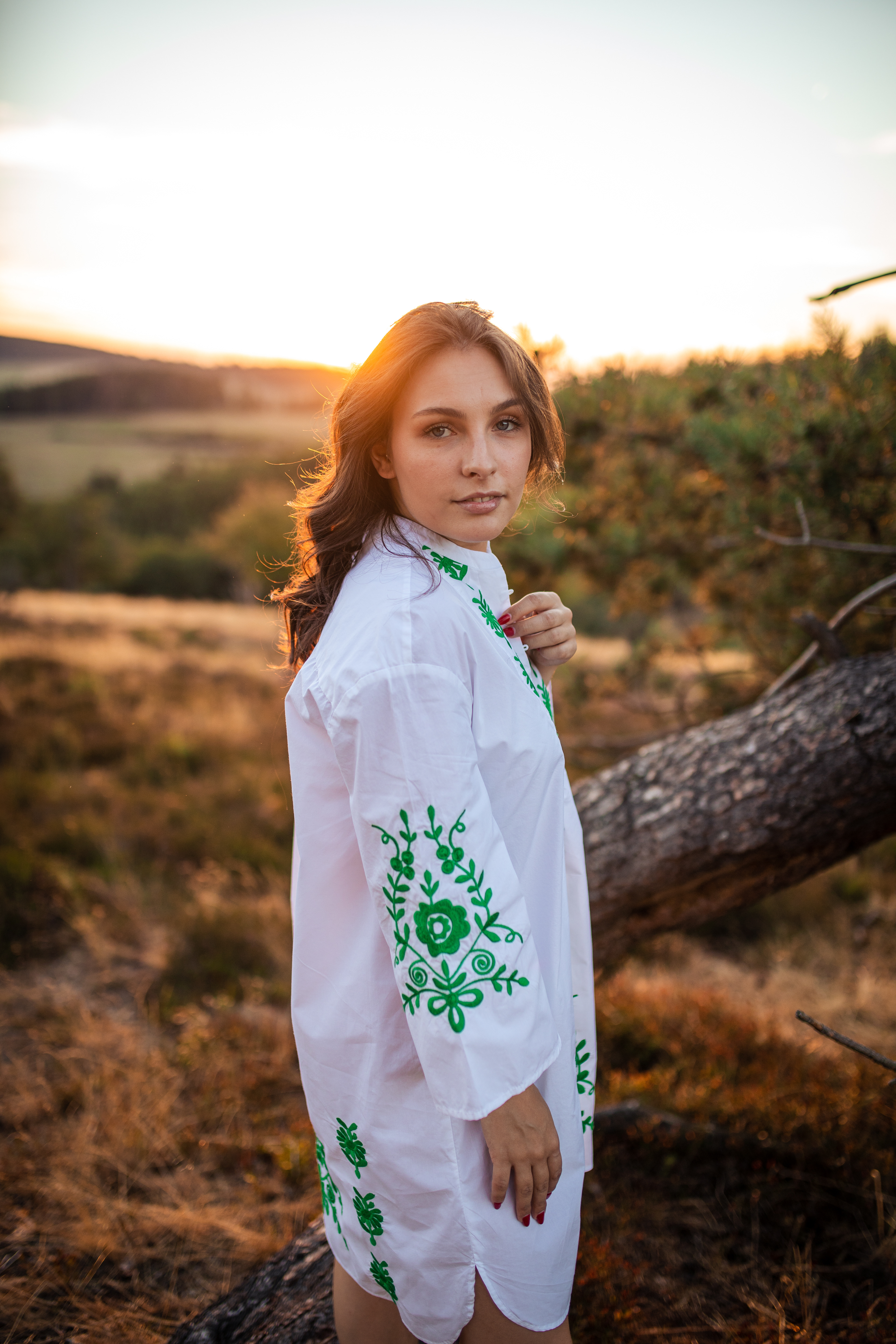 Portrait, Girlportrait, Portraitshooting. Portraitfoto, Heide, Sonnenuntergang, Sunset, Eifel, Koblenz, Andernach, Neuwied, Boho, Gräser, trockene Gräser