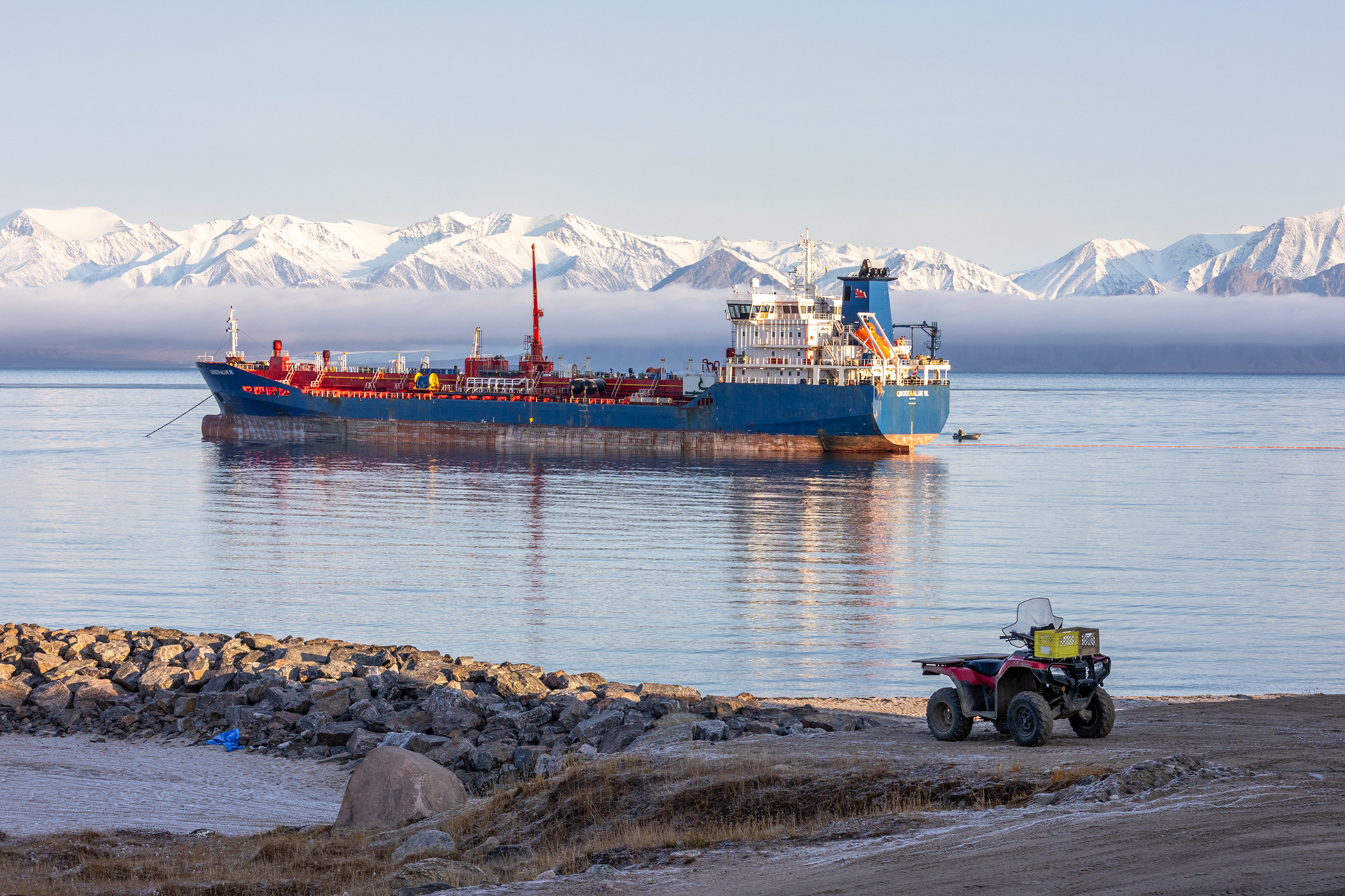 This ship was delivering essential fuel oil to the community