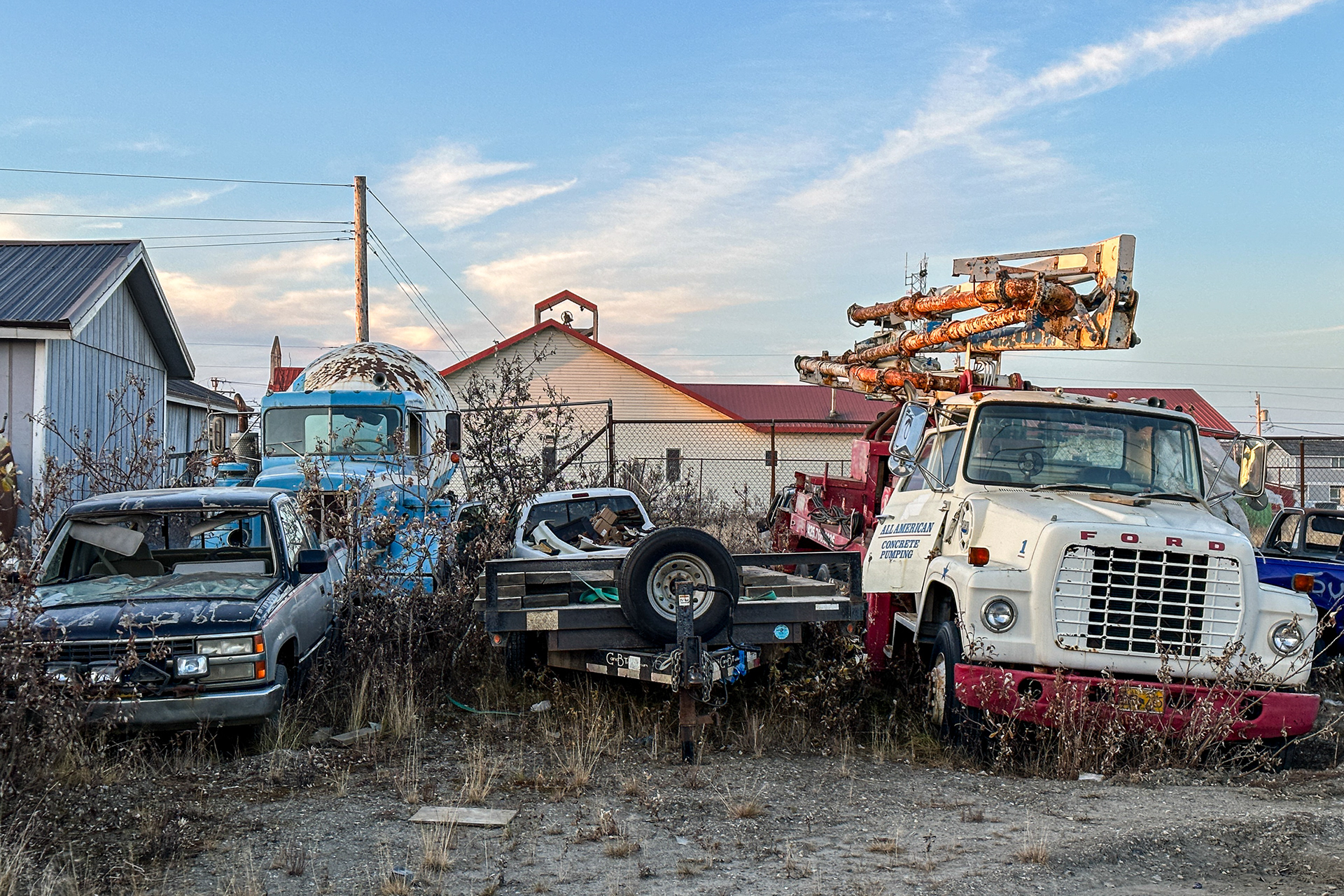 Lots of dead cars - nothing rots here
