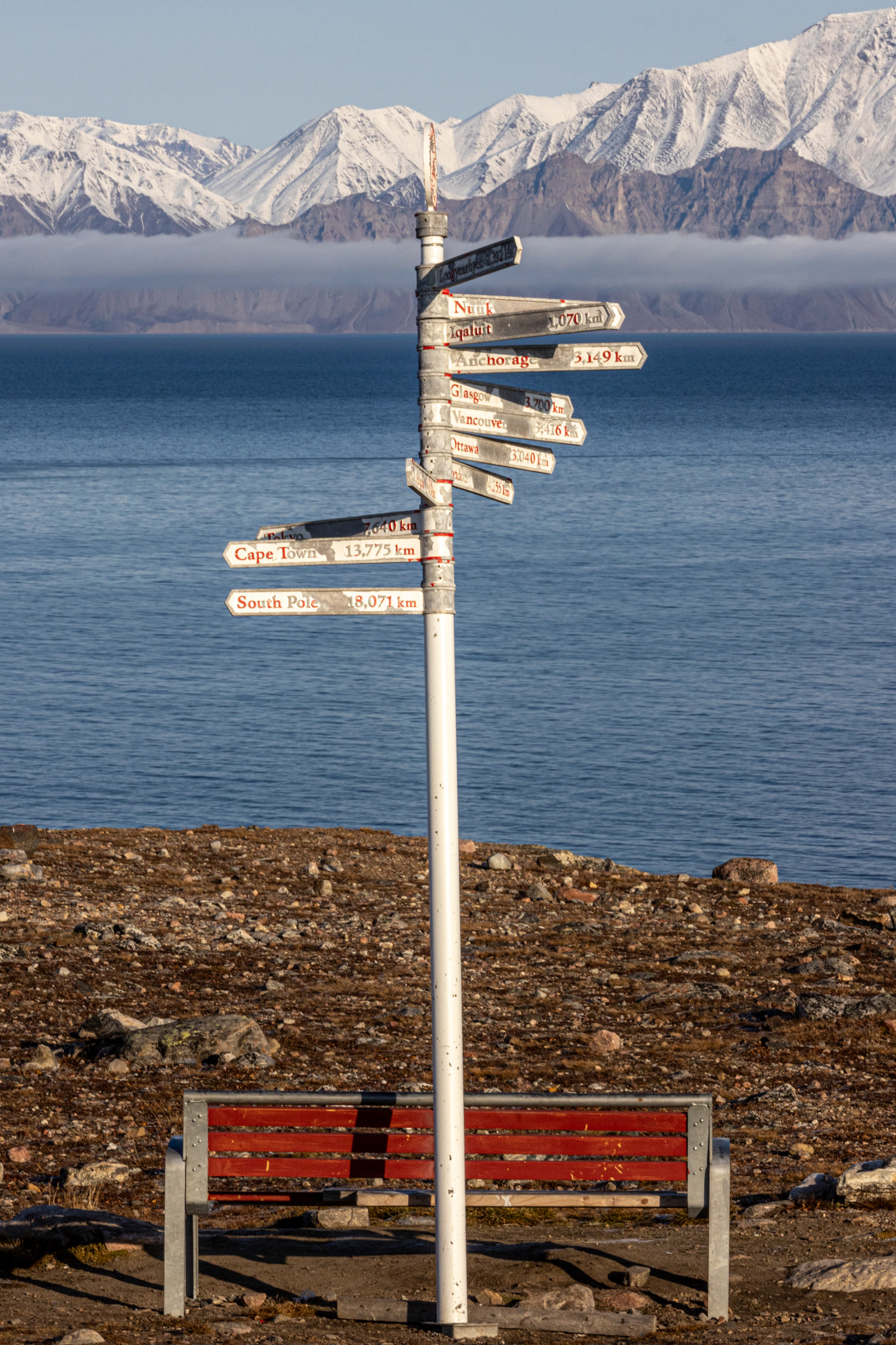 It's a long way from anywhere - London 4255km