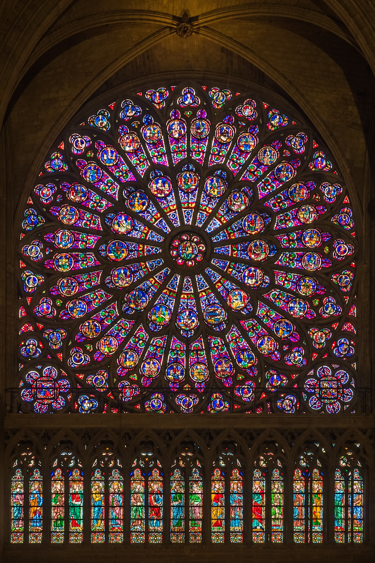 South Rose Stained Glass Window