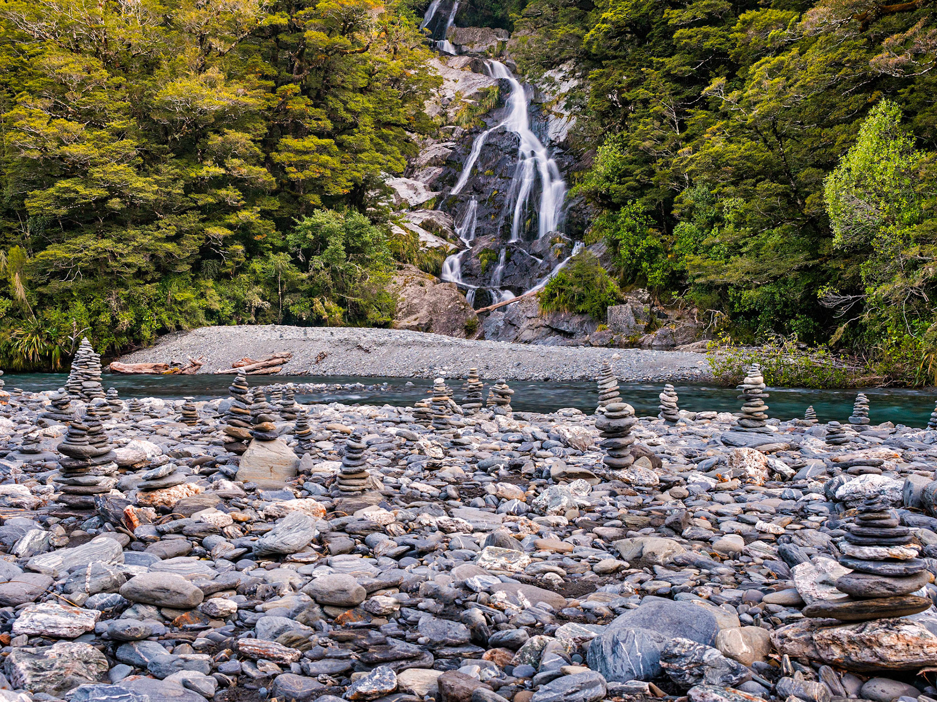 Pillars and Waterfalls