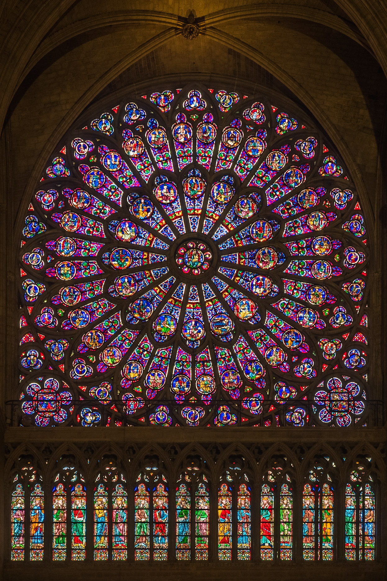 South Rose Stained Glass Window