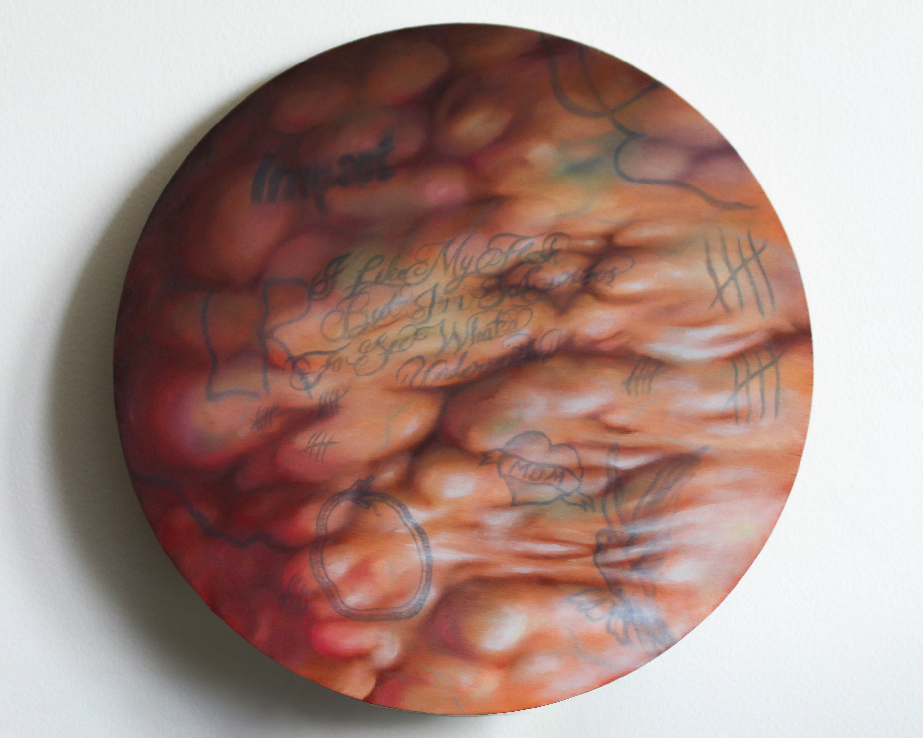 Flesh!, 2025, Oil on wood