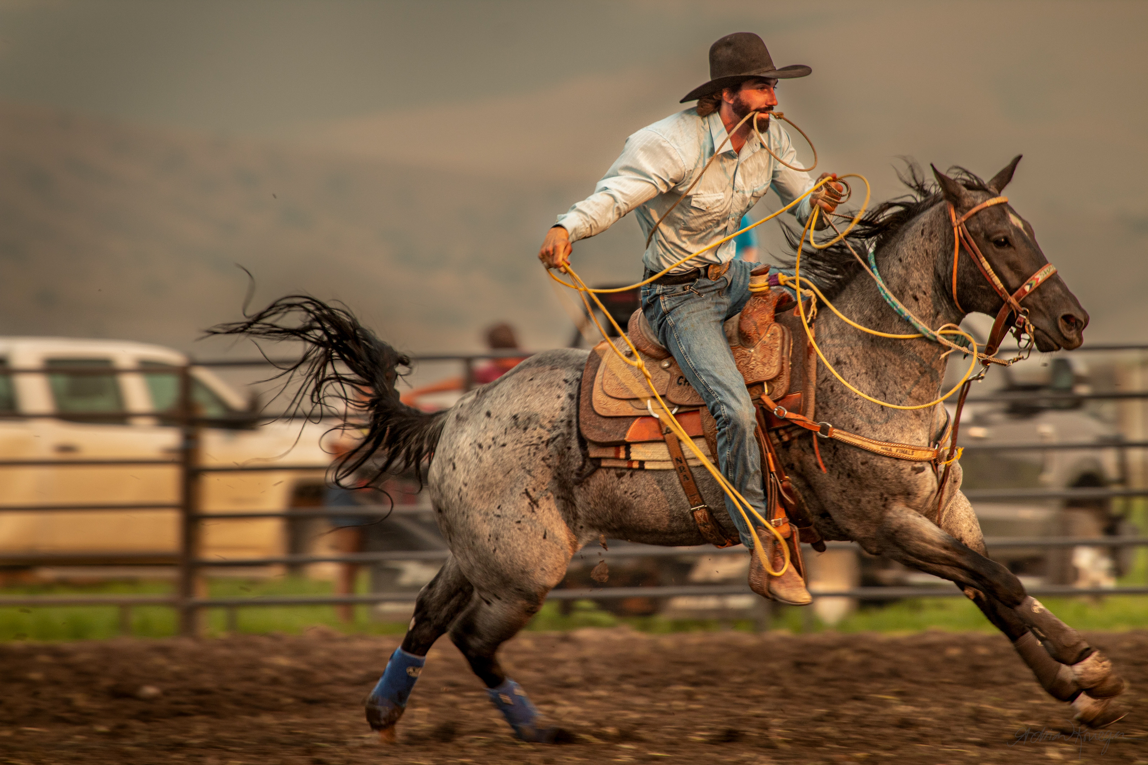 Rock Creek Cattle Company Rodeo. Racetrack, Montana. July 2021