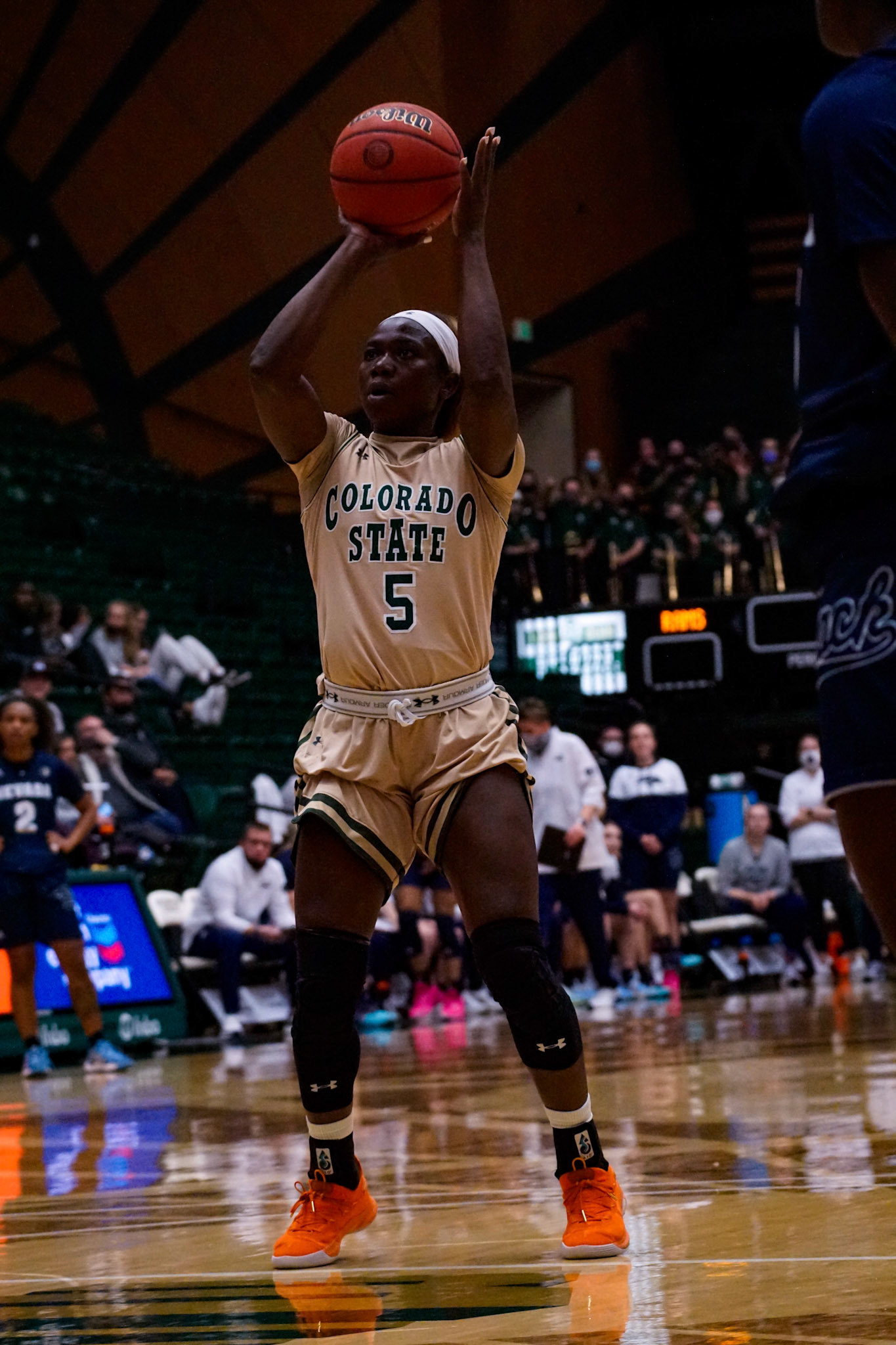 Upe Atosu shooting a free throw