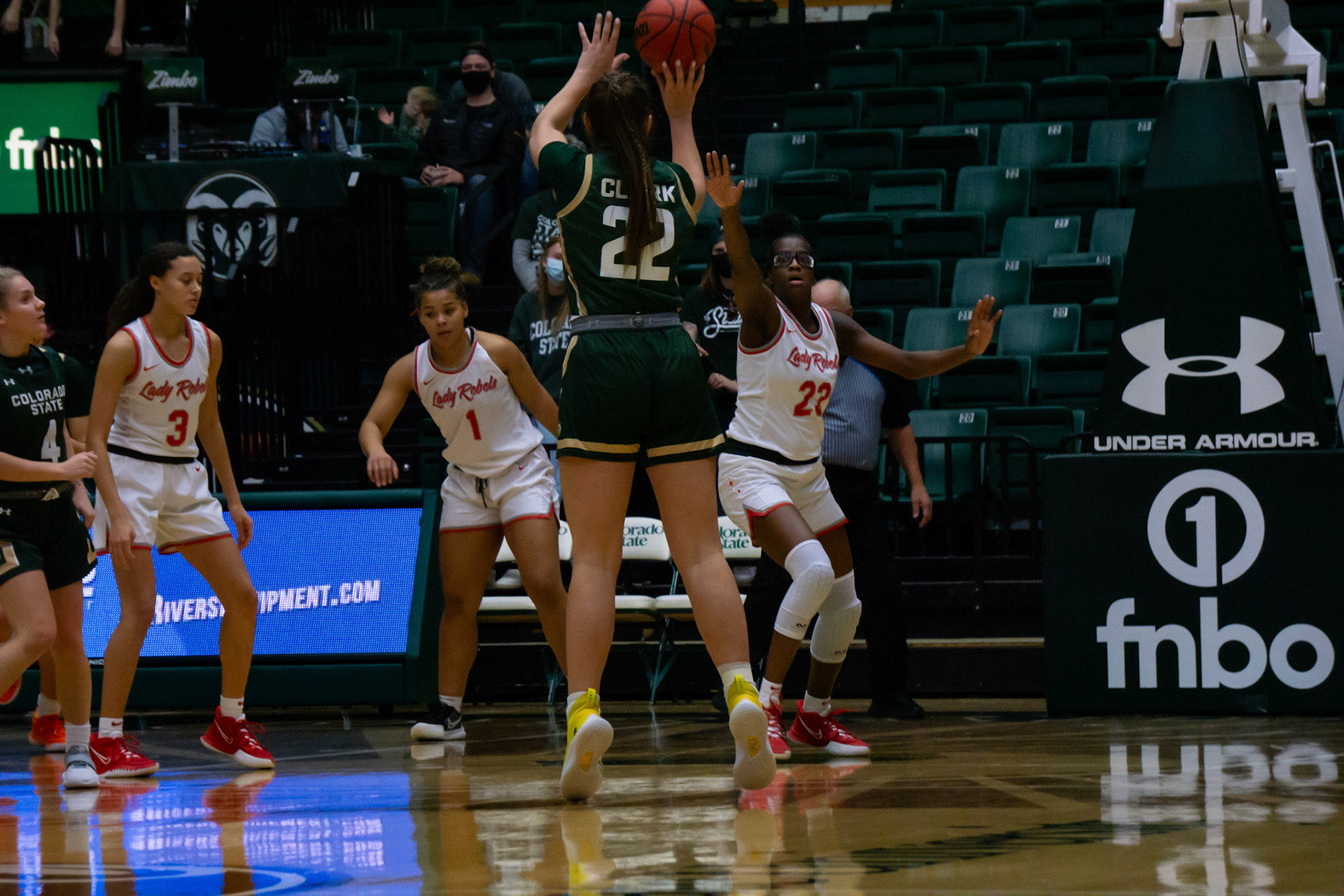 Cali Clark shooting a jumpshot