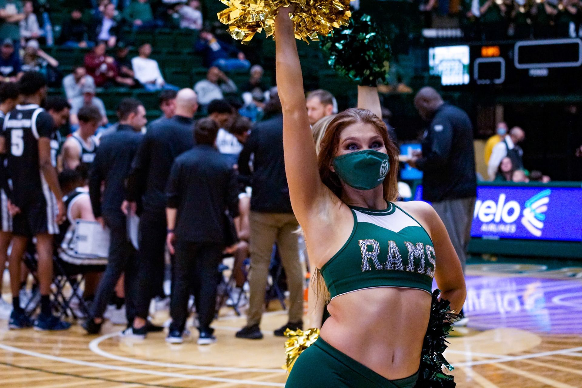 Taylor Millson dancing in Moby Arena
