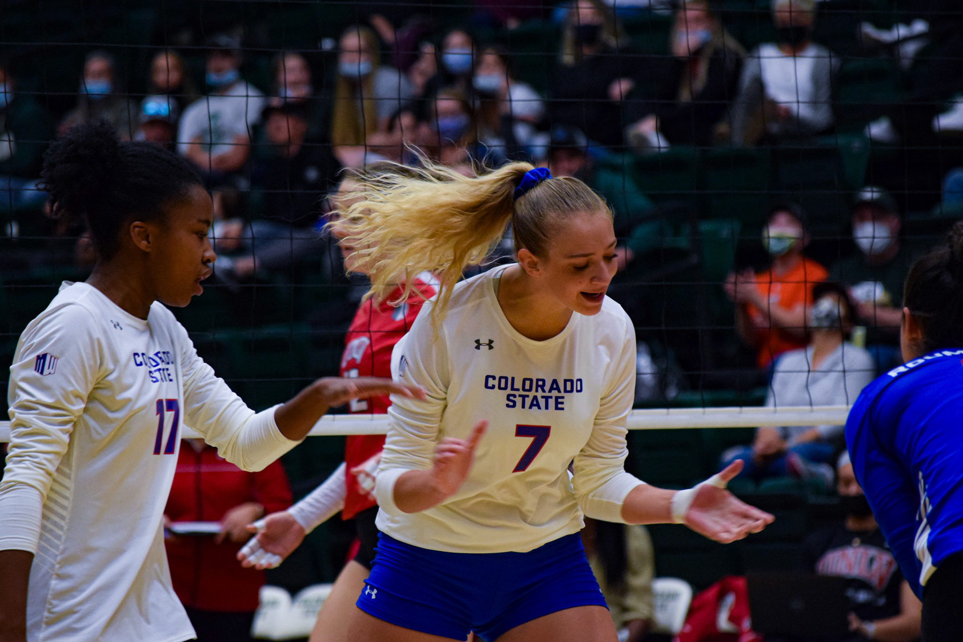 Sasha Colombo celebrating