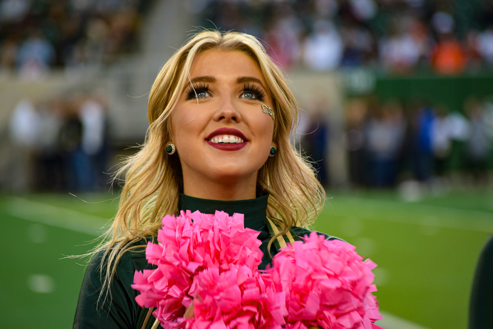 Jacy Pringle on sideline of CSU Football game