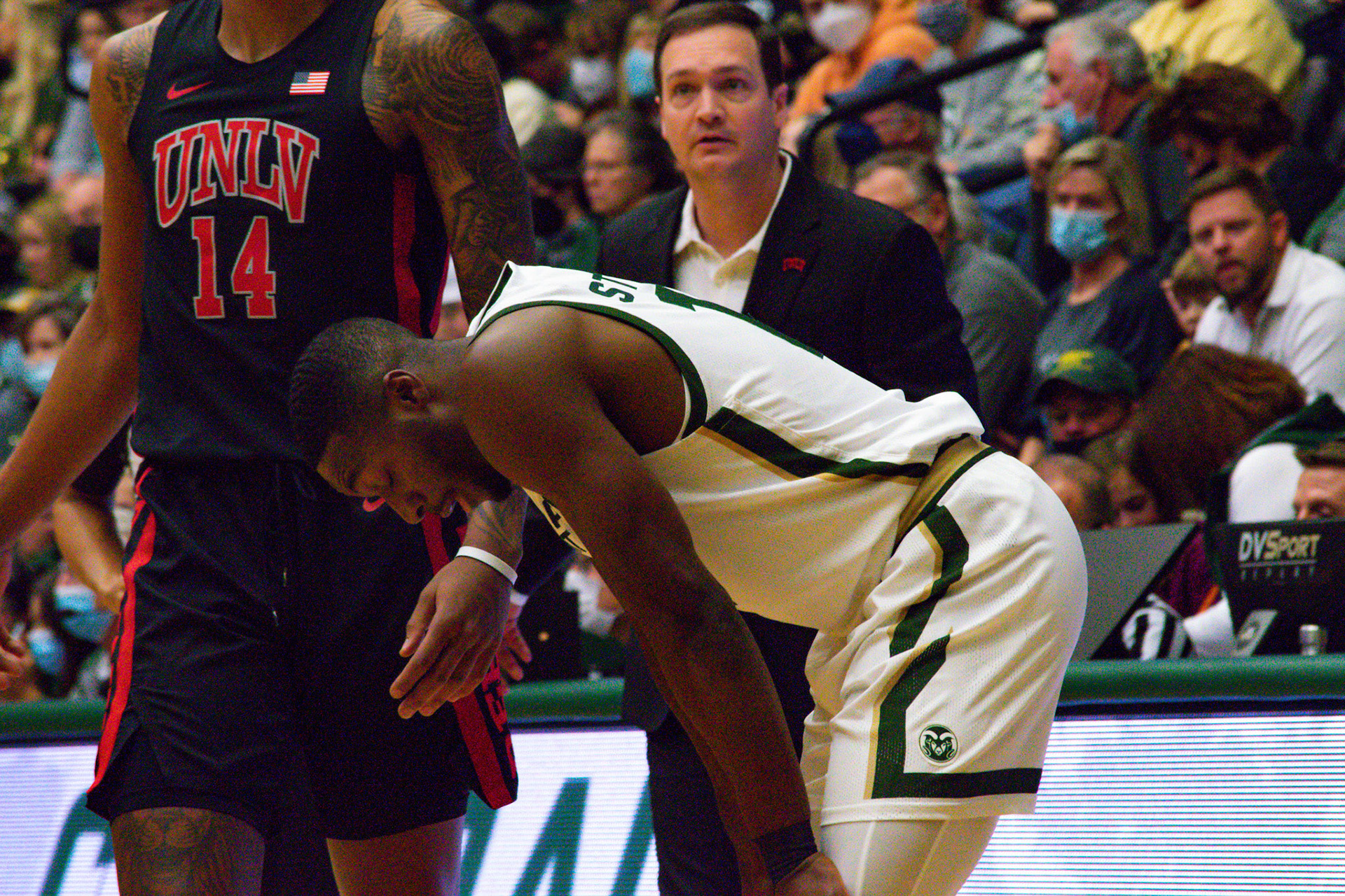 Chandler Jacobs during a free throw shot