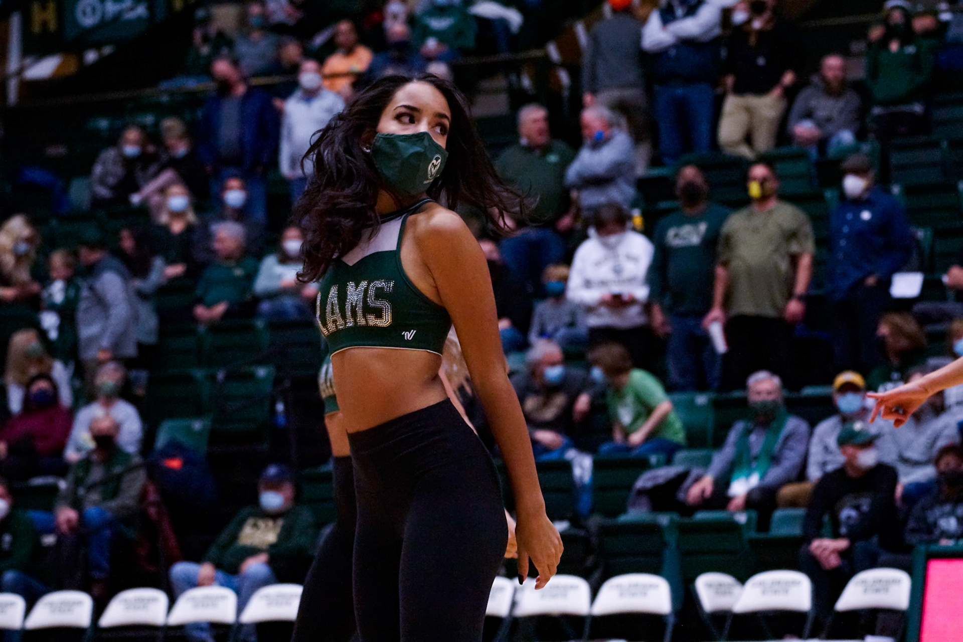 Gianna Jackson dancing in Moby Arena