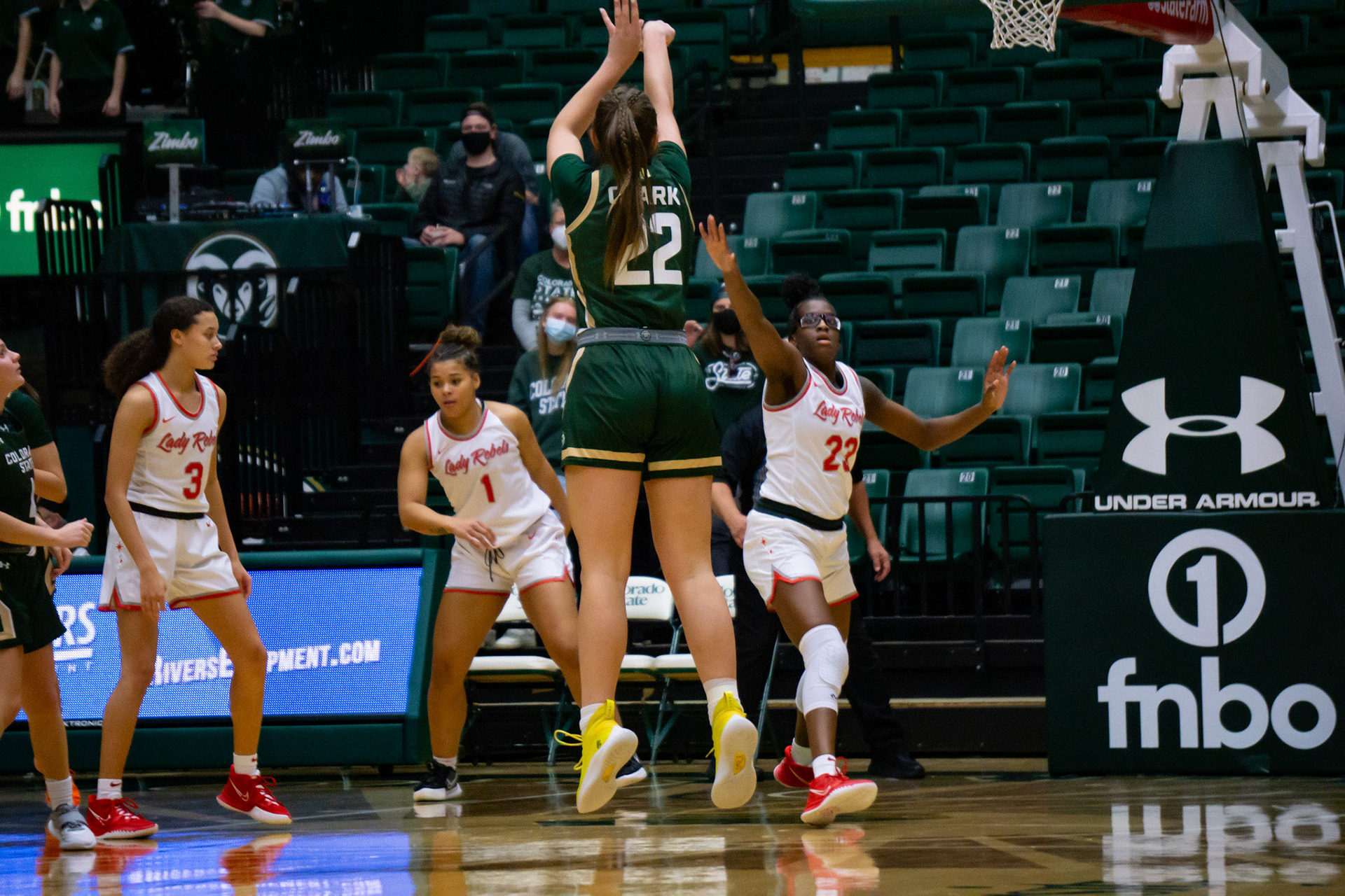 Cali Clark shooting a jumpshot