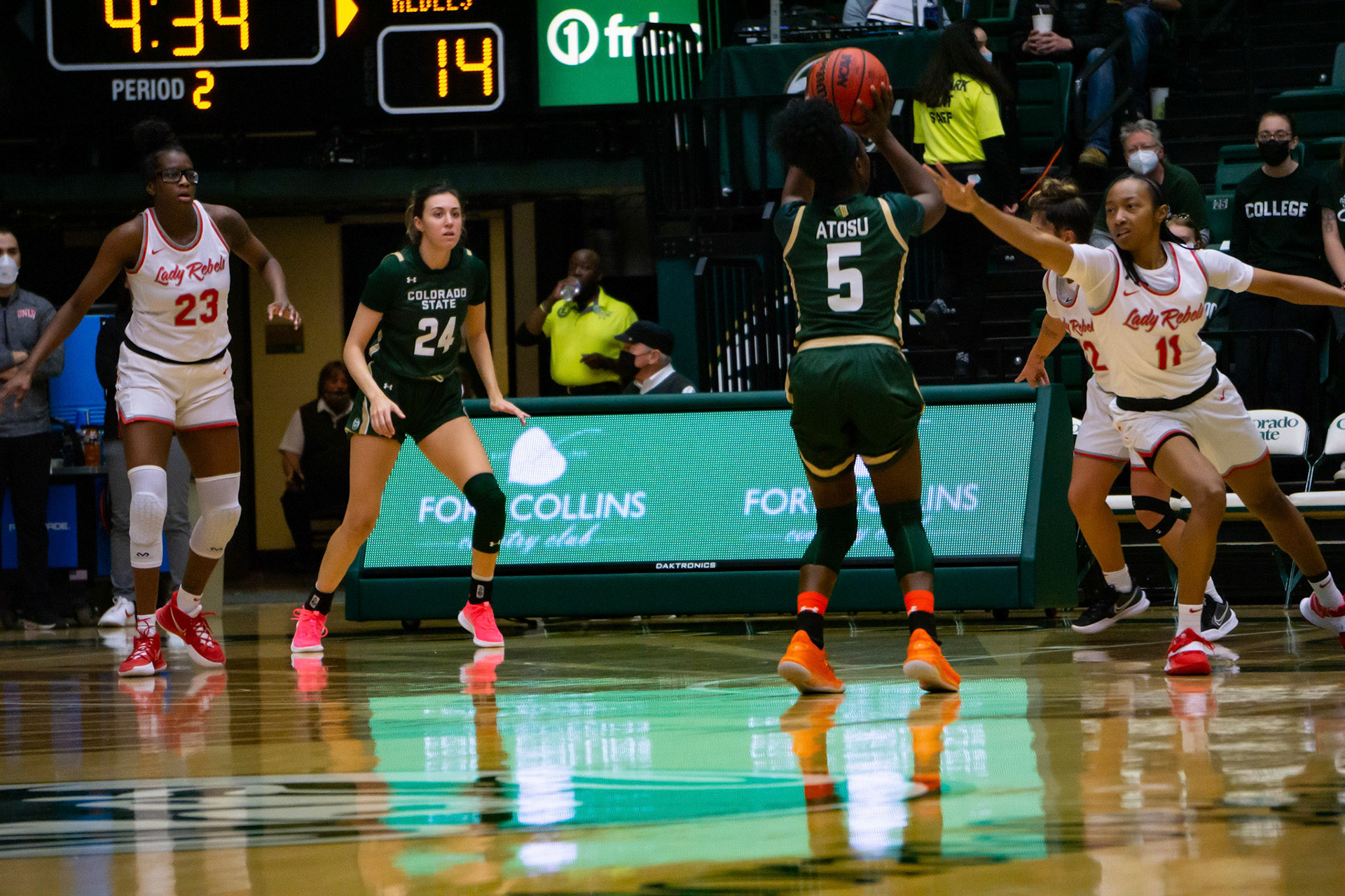 Upe Atosu shooting a three point shot