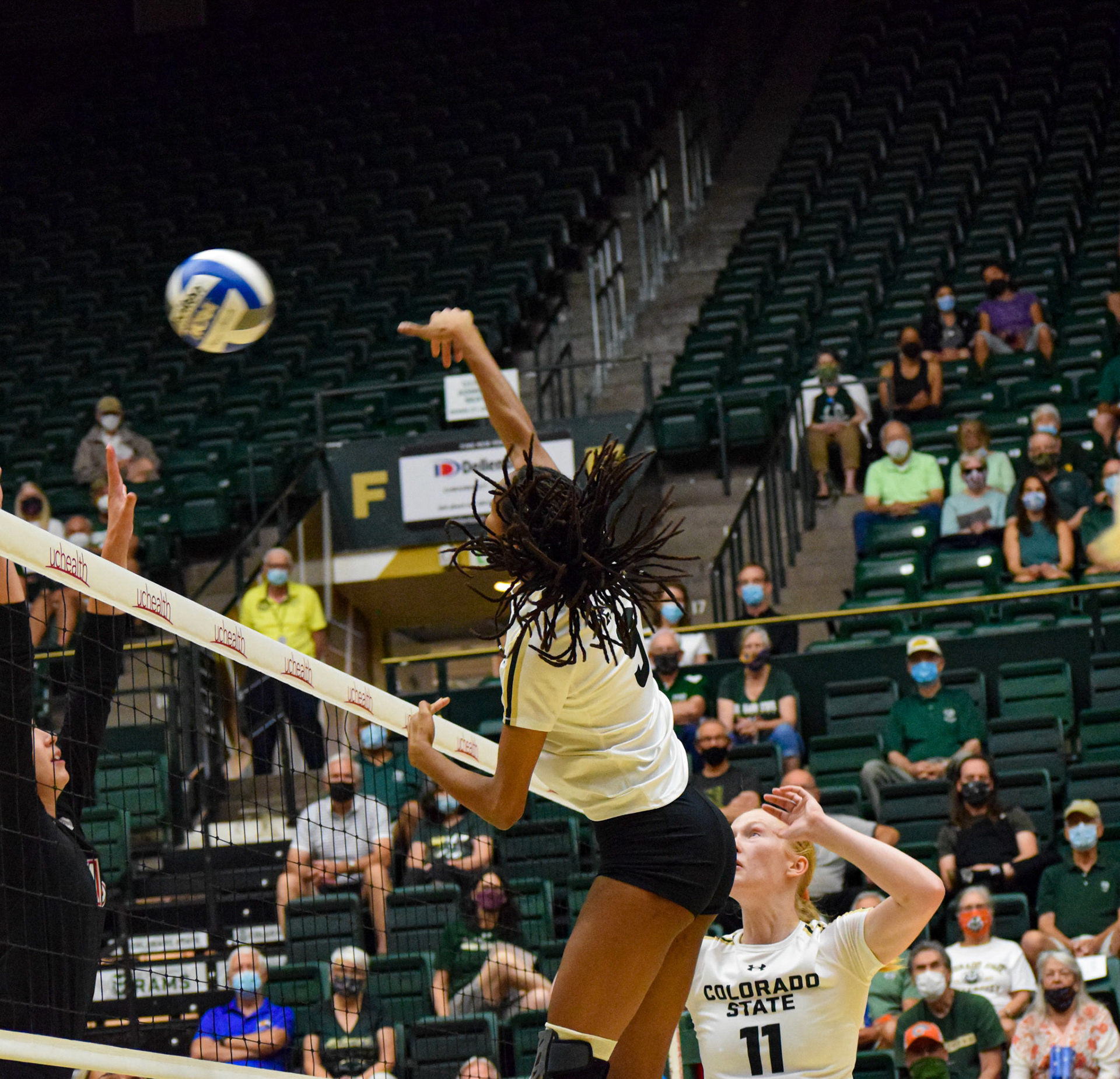 Naeemah Weathers hitting ball