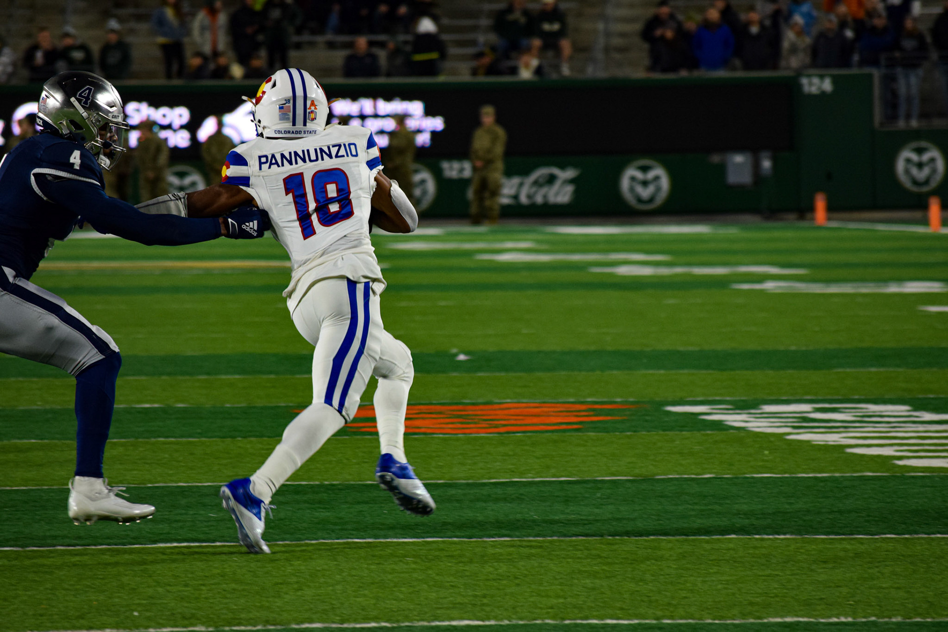 Thomas Pannunzio on a kick off return