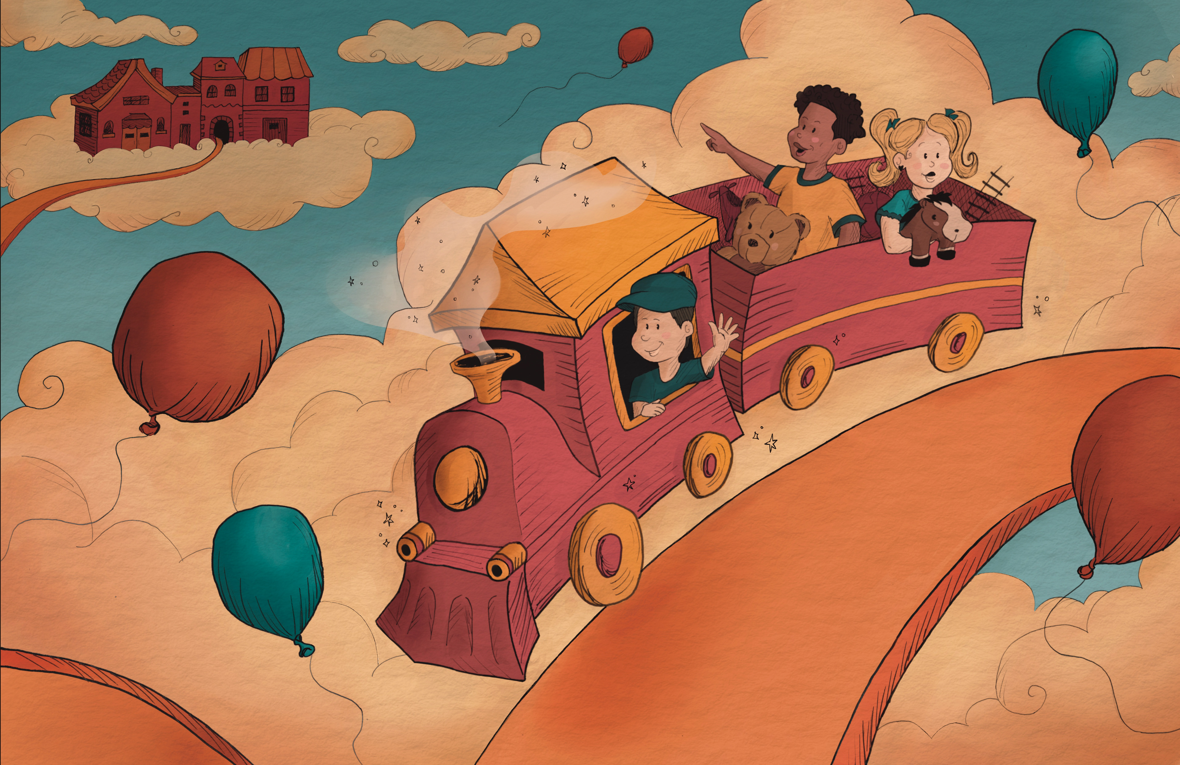 Store Illustration- Whistle Stop Hobby & Toy 