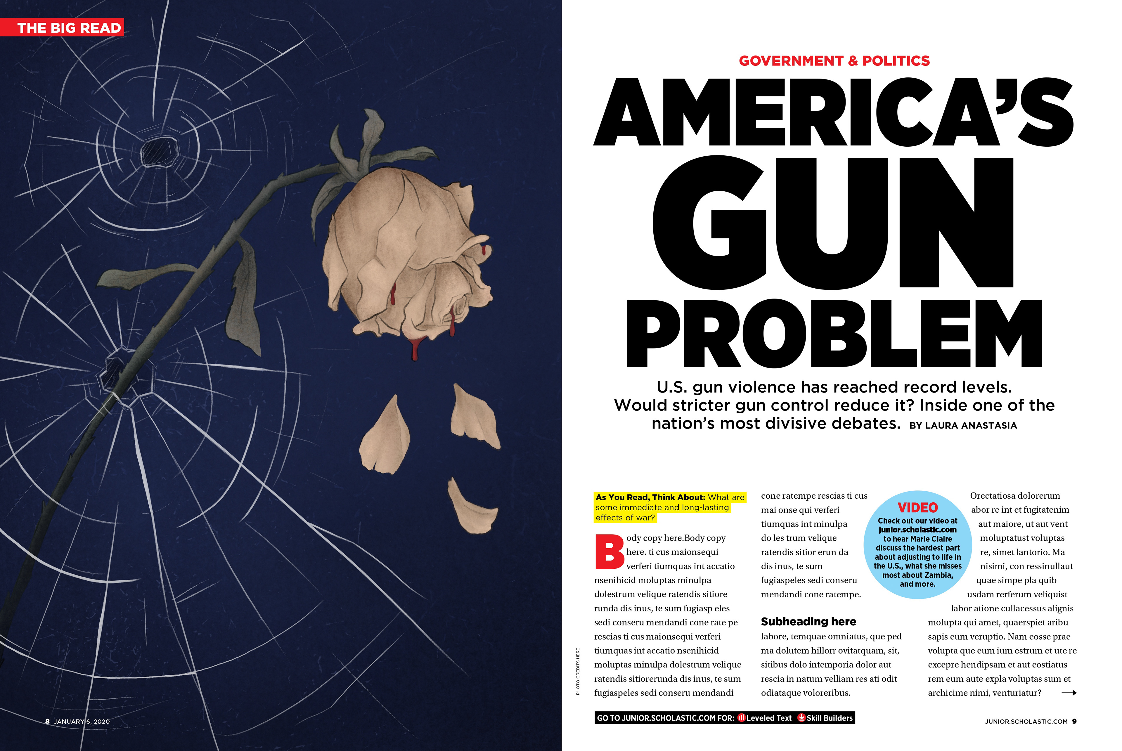 Junior Scholastic- America's Gun Problem