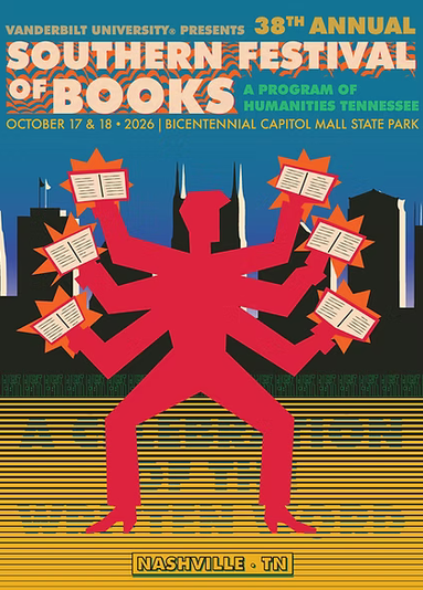 Southern Festival of Books 2026 flyer artwork