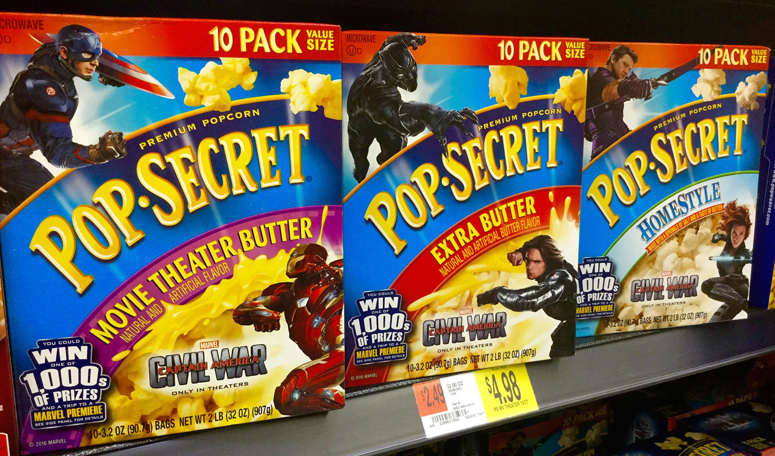 Pop Secret- Cap Civil War promo