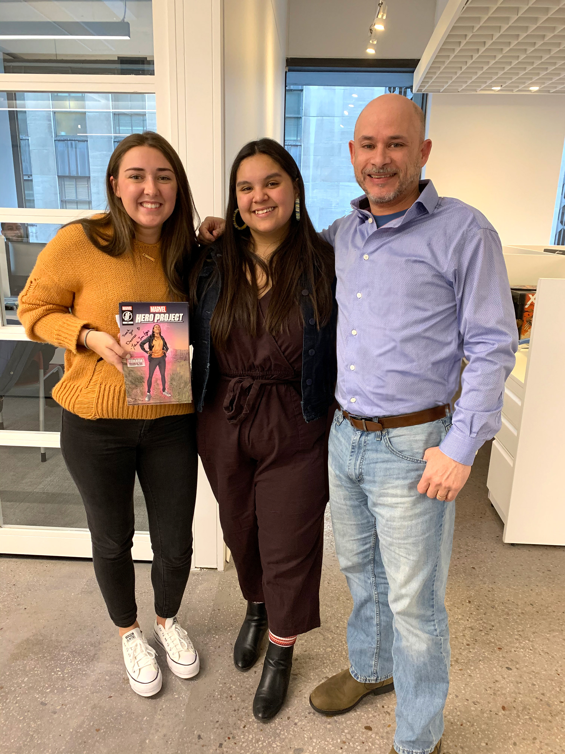 Tokata, from Hero Project stopped by the Marvel office and we got a few pics.