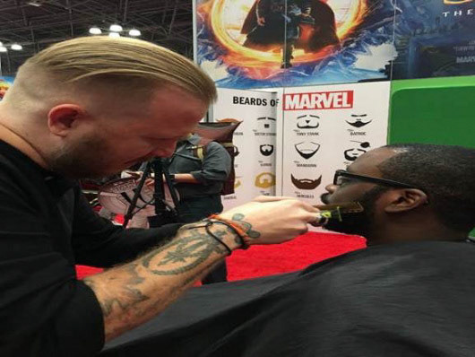 Norelco-Marvel booth activation