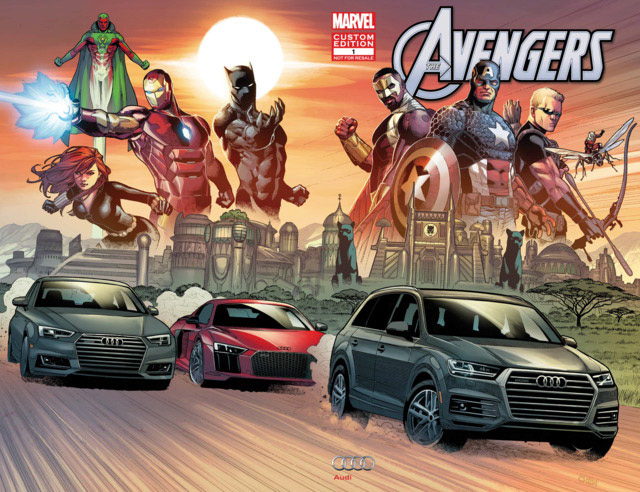 Audi-US Avengers custom comic