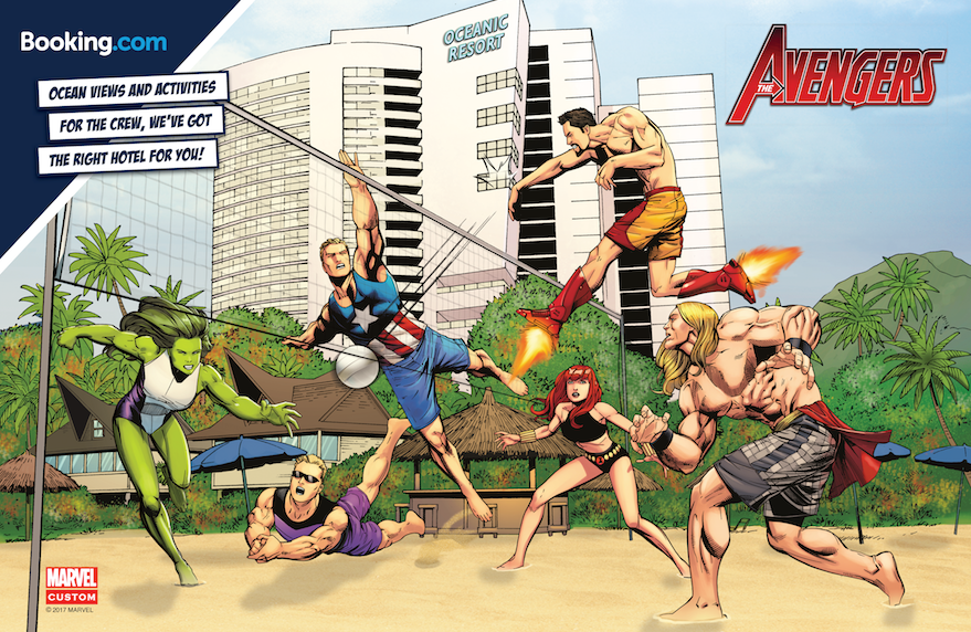 Booking.com-Avengers Print