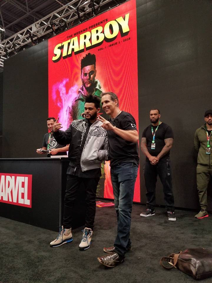 The Weeknd- Marvel Booth signing