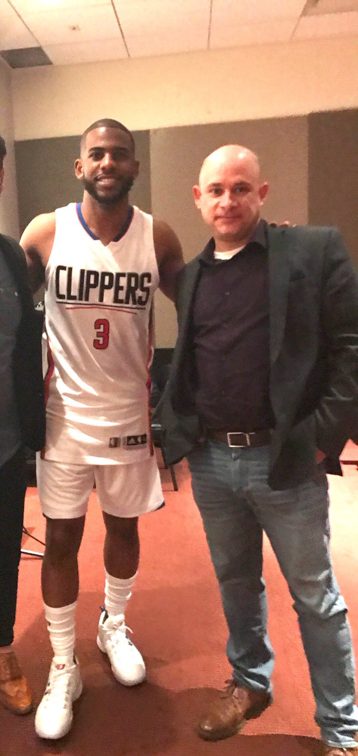 Stopped by the LA Clippers practice to interview Chris Paul