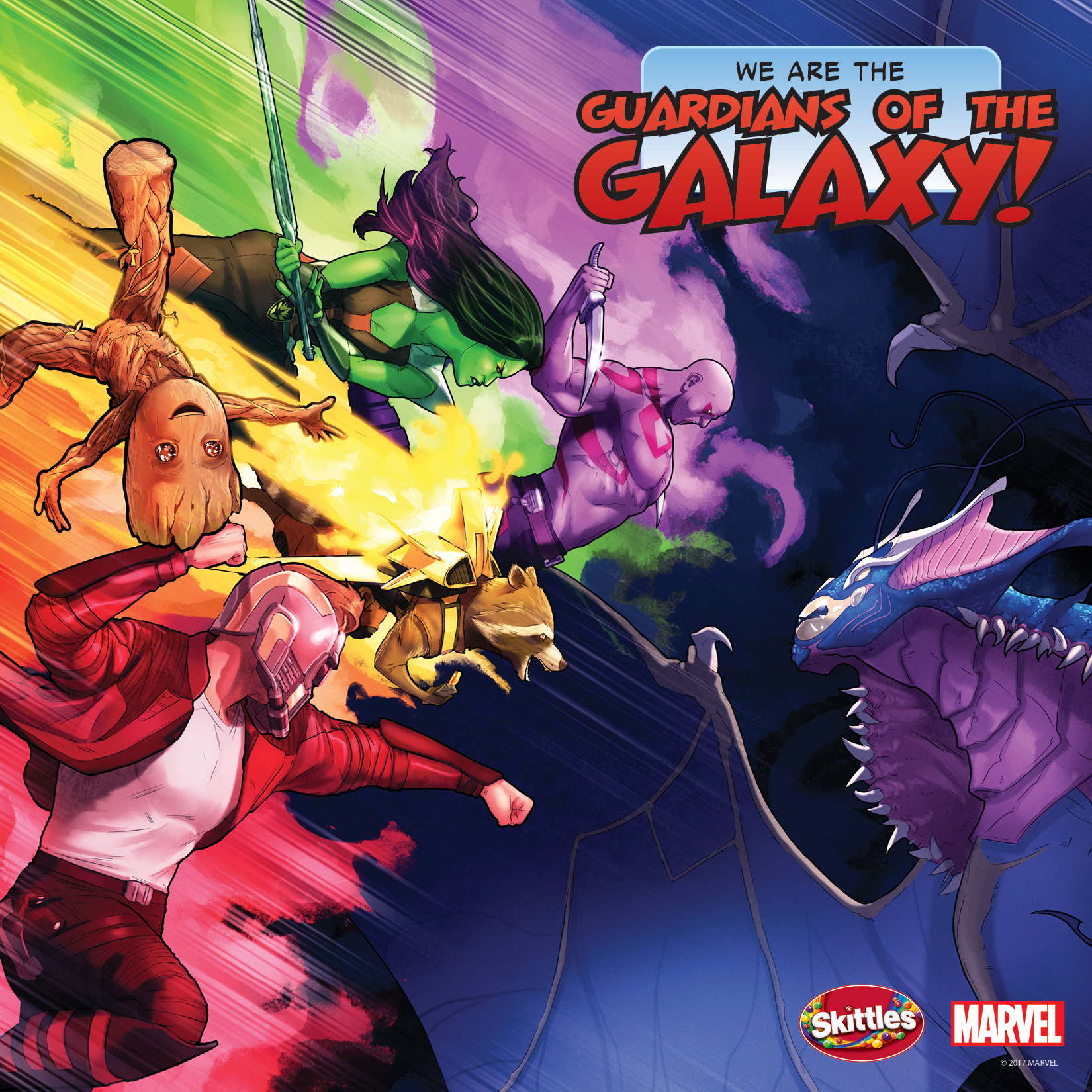 Wrigley's Skittles-GOTG film promo